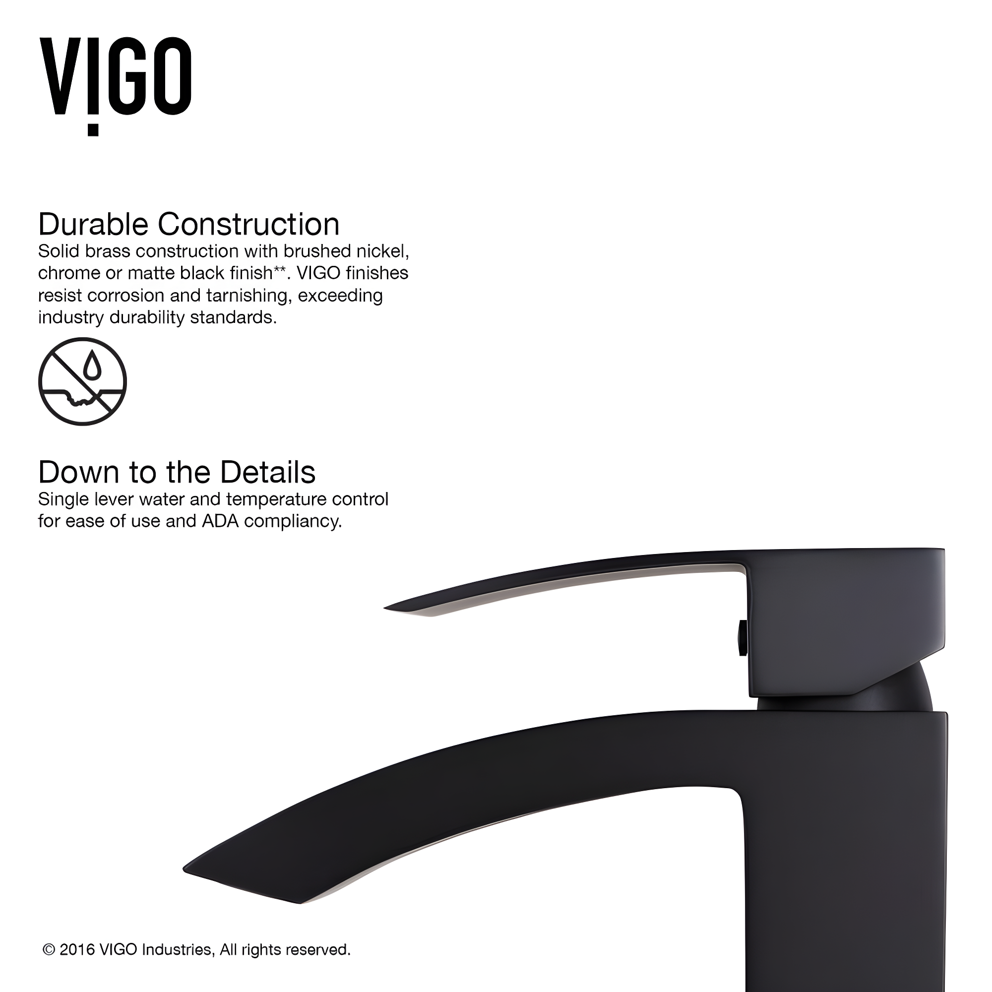 Satro 7" H Single Handle Single Hole Bathroom Faucet