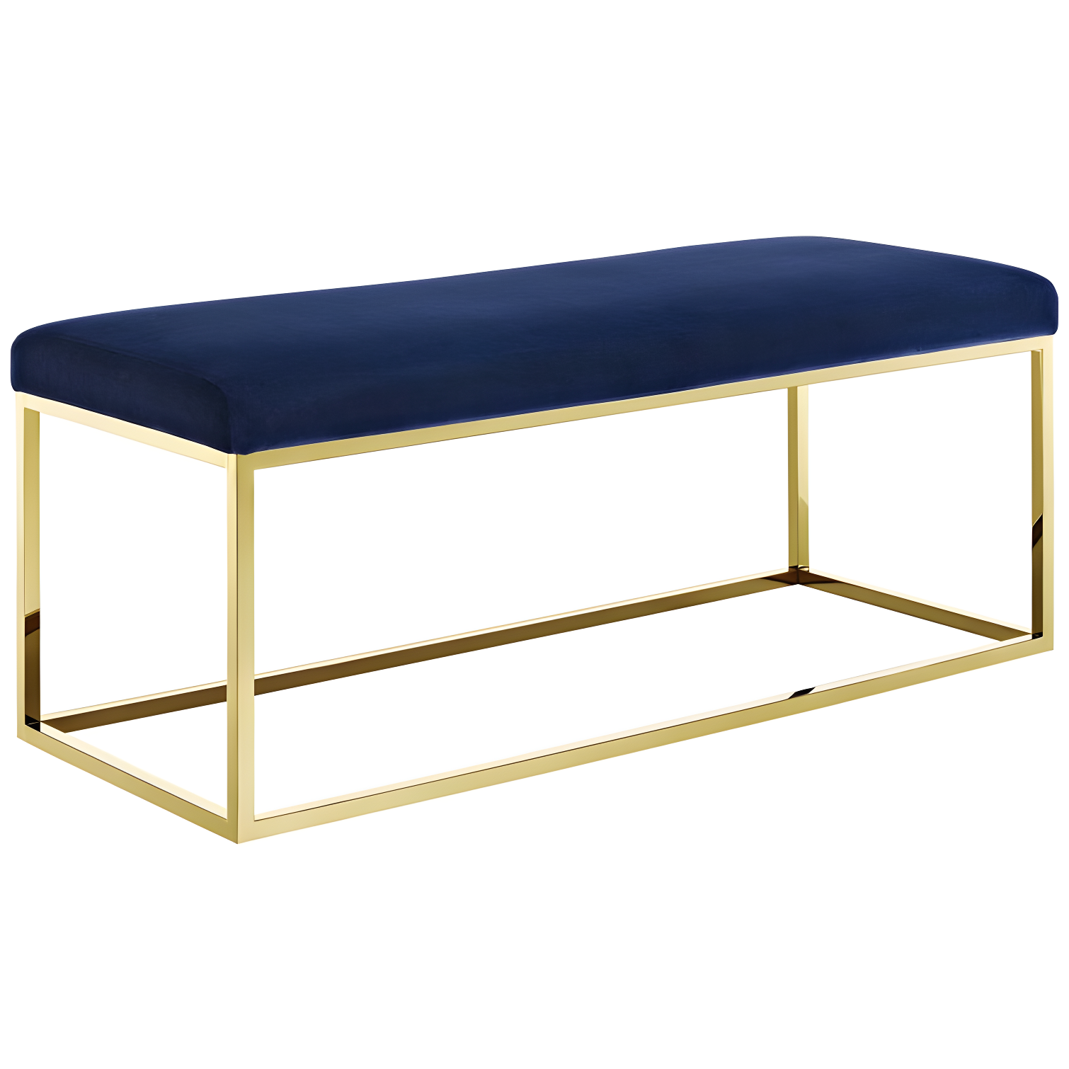 Anticipate Fabric Bench Gold Navy