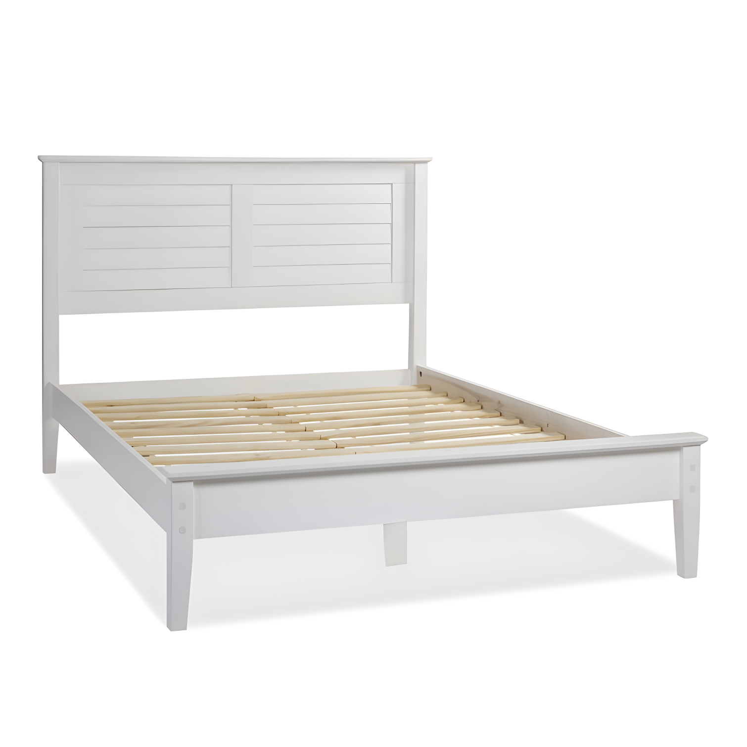 Greenport Solid Wood Louvered Bed