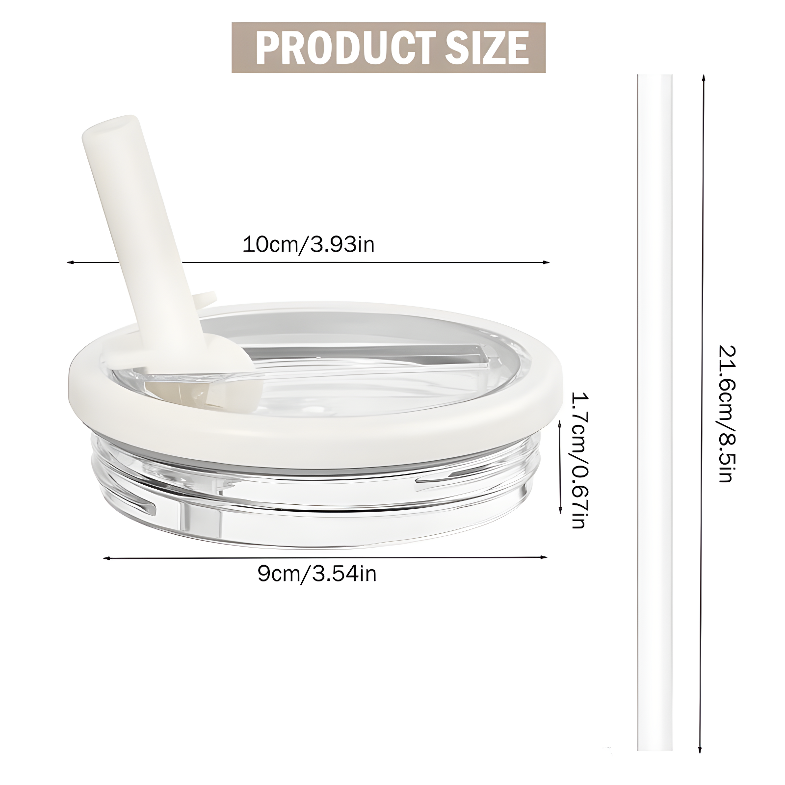 ANTAND 2 Pack 40 Oz Tumbler Flip Straw Lid Replacement Fit For Stanley Quencher, Leak Proof For Stanley Lid Replacement Spill Proof Reusable Tumbler Cover Compatible With 40oz Stanley Cup (Set of 2)