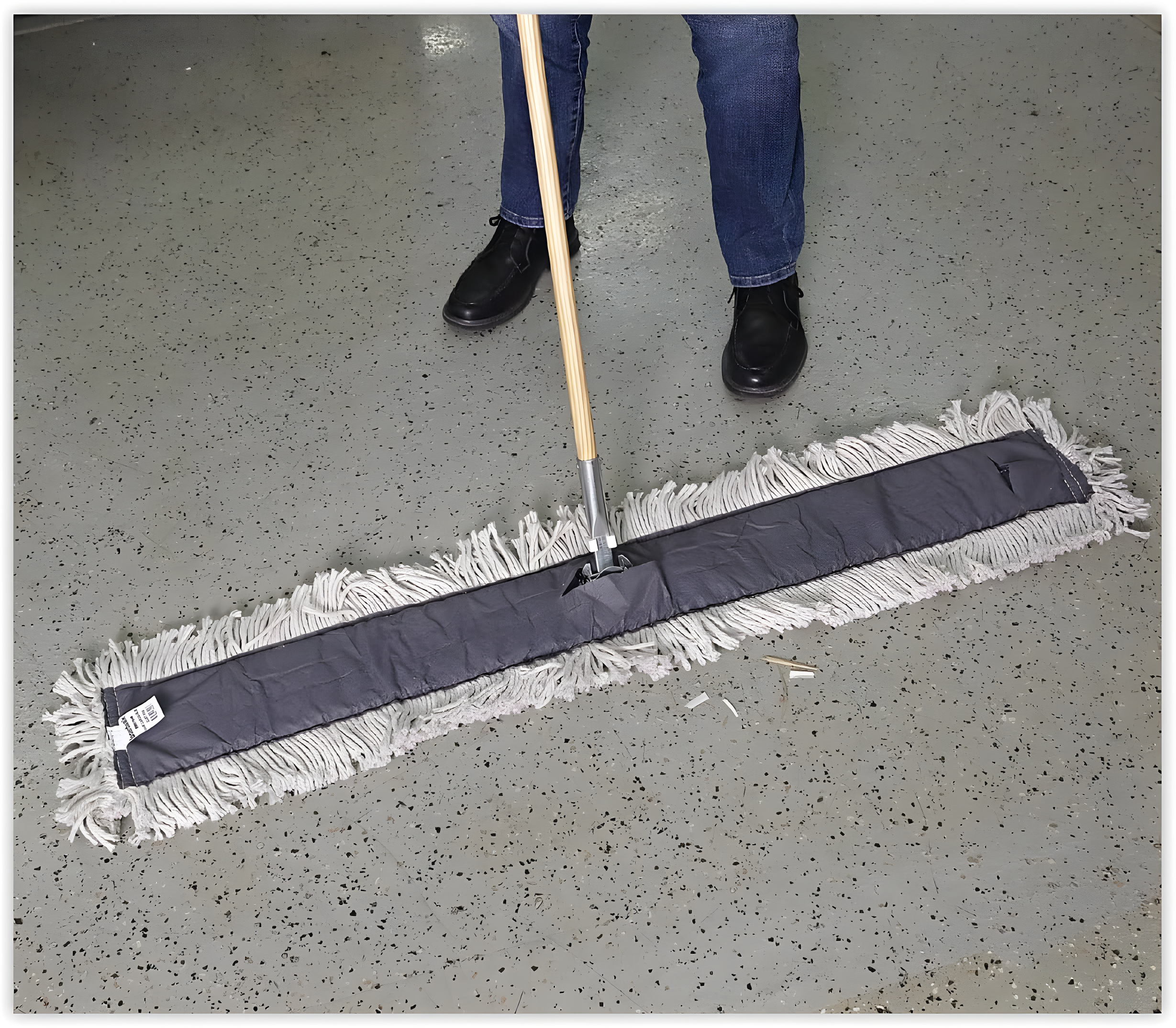 Boardwalk Clip-On Dust Mop Frame, 60w x 5d, Zinc Plated