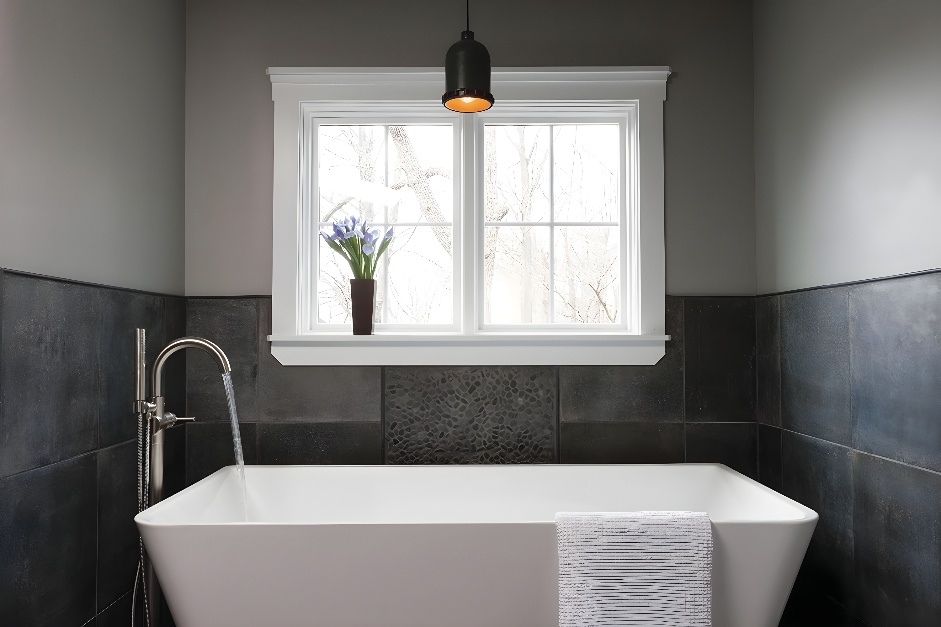 Trinsic Single Handle Floor Mounted Freestanding Tub Filler
