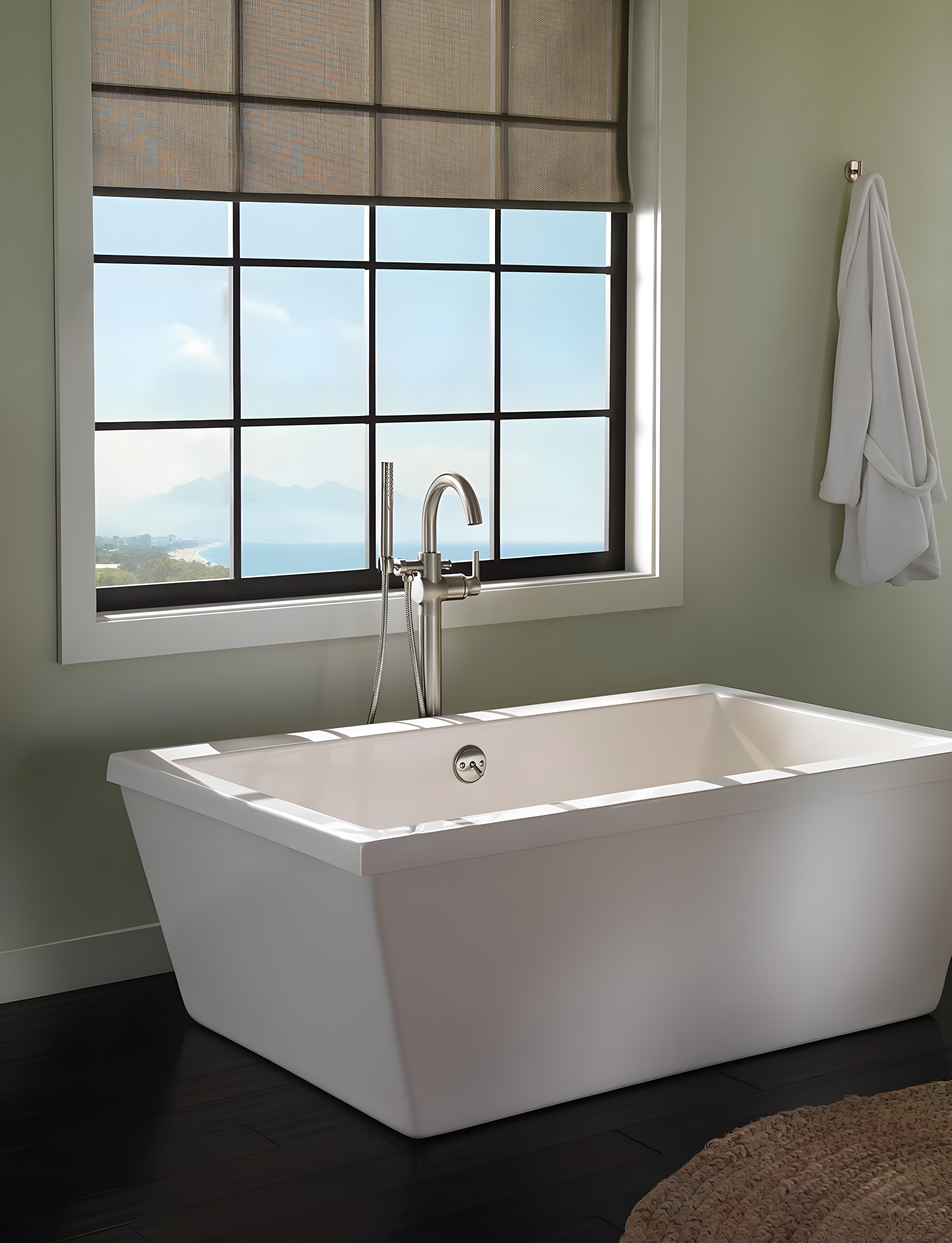 Trinsic Single Handle Floor Mounted Freestanding Tub Filler