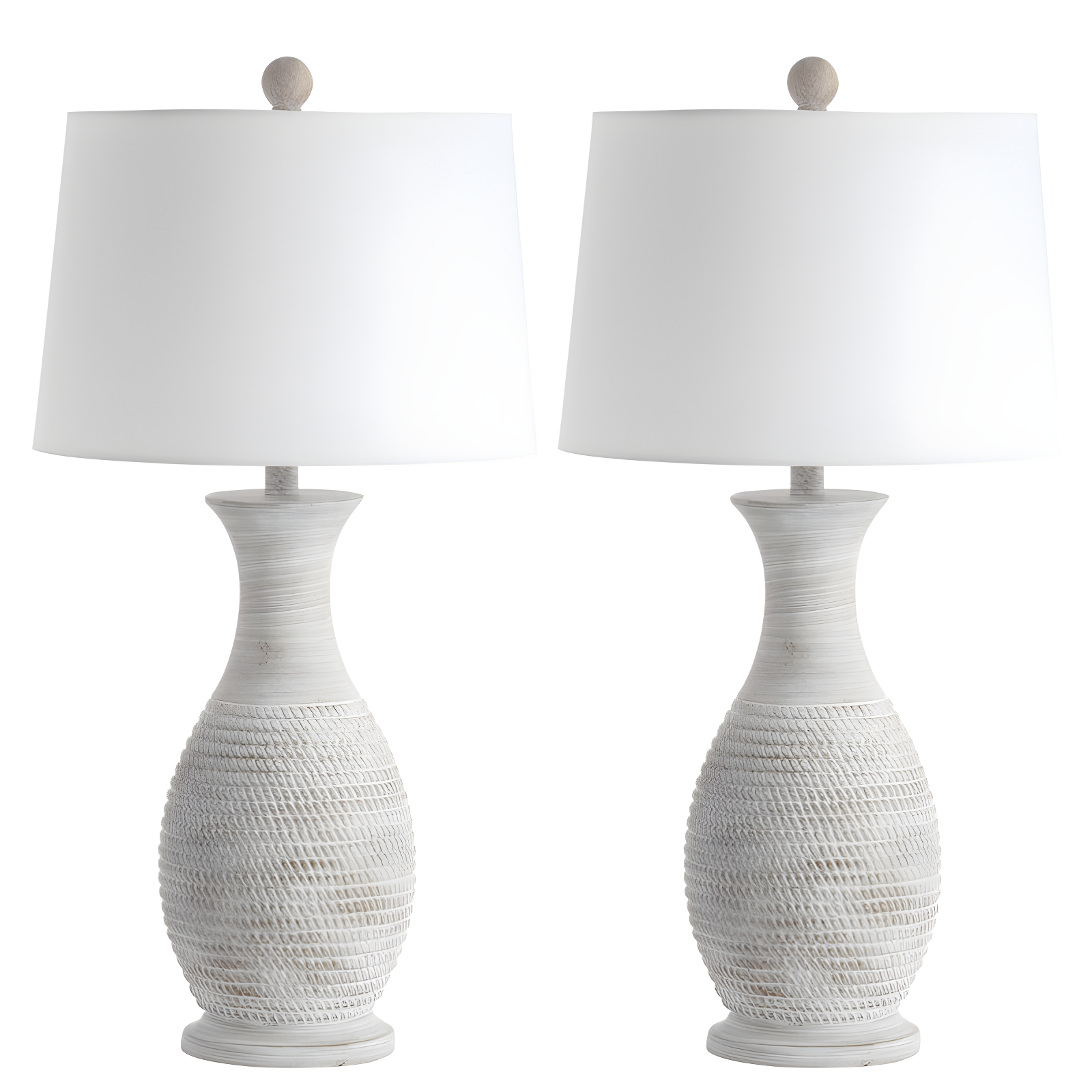 Ophelia & Co. Plath Resin Table Lamp (Set of 2)