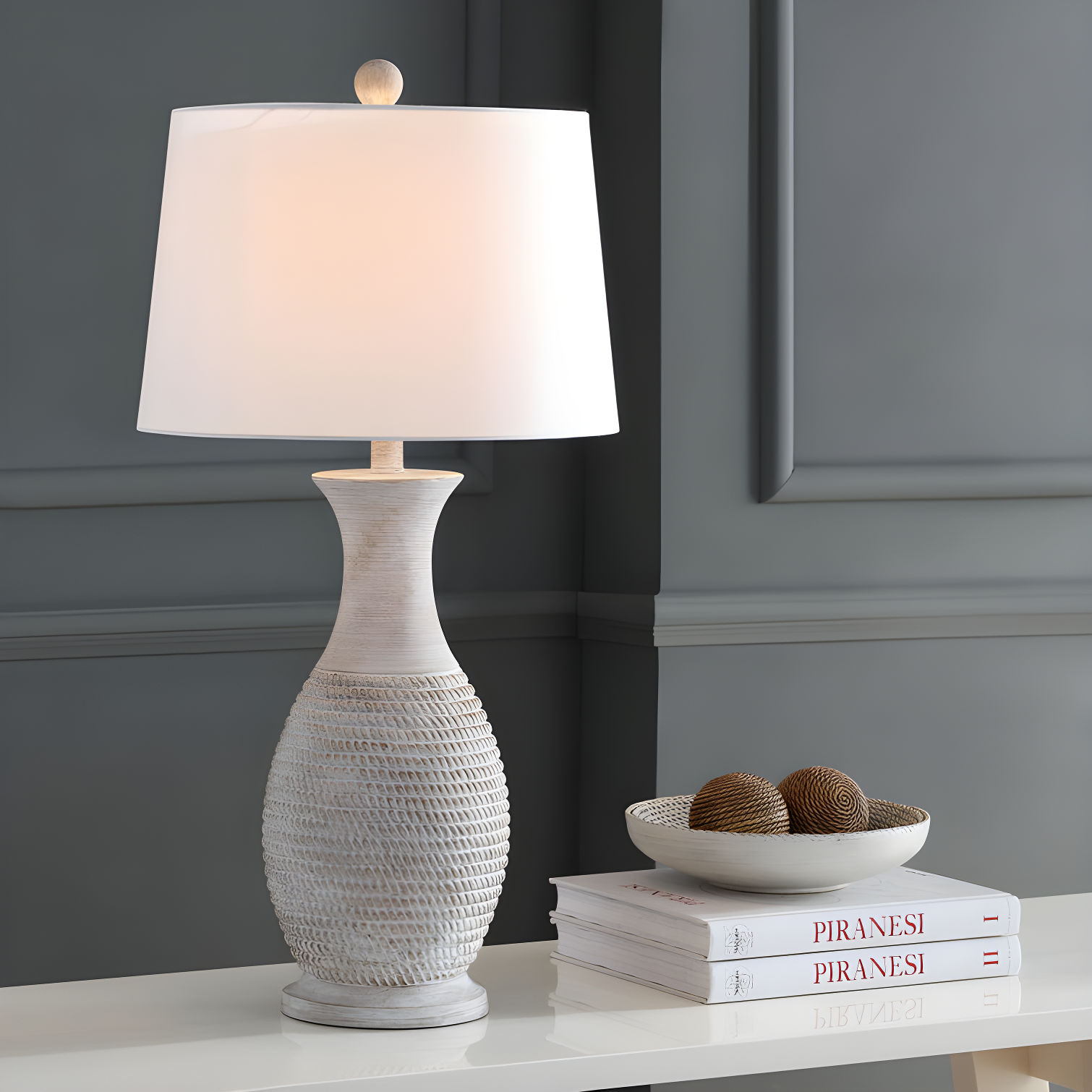 Ophelia & Co. Plath Resin Table Lamp (Set of 2)