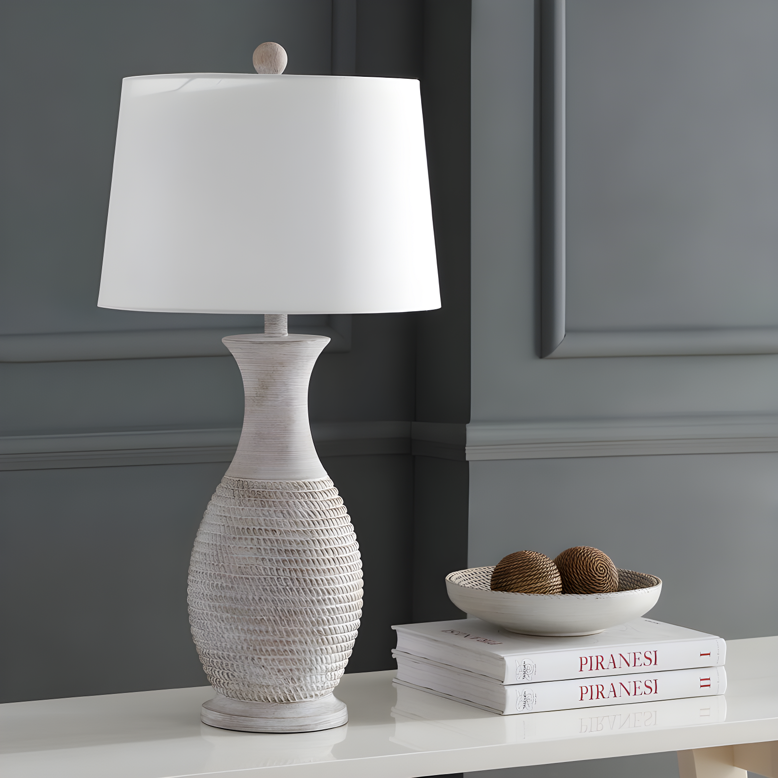 Ophelia & Co. Plath Resin Table Lamp (Set of 2)