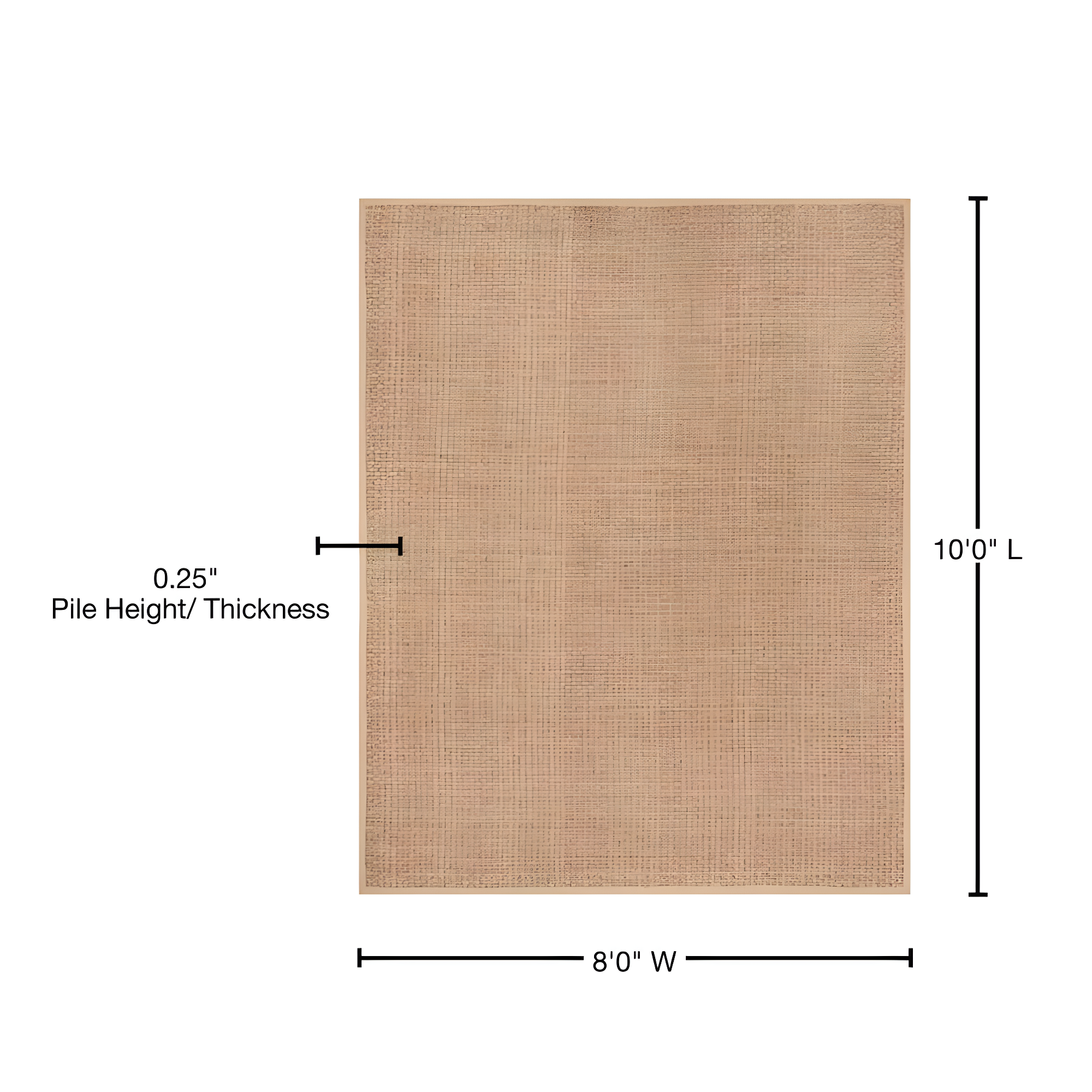 Natural Fiber NF114 Power Loomed Indoor Area Rug - Natural/Beige - 8'x10' - Safavieh.