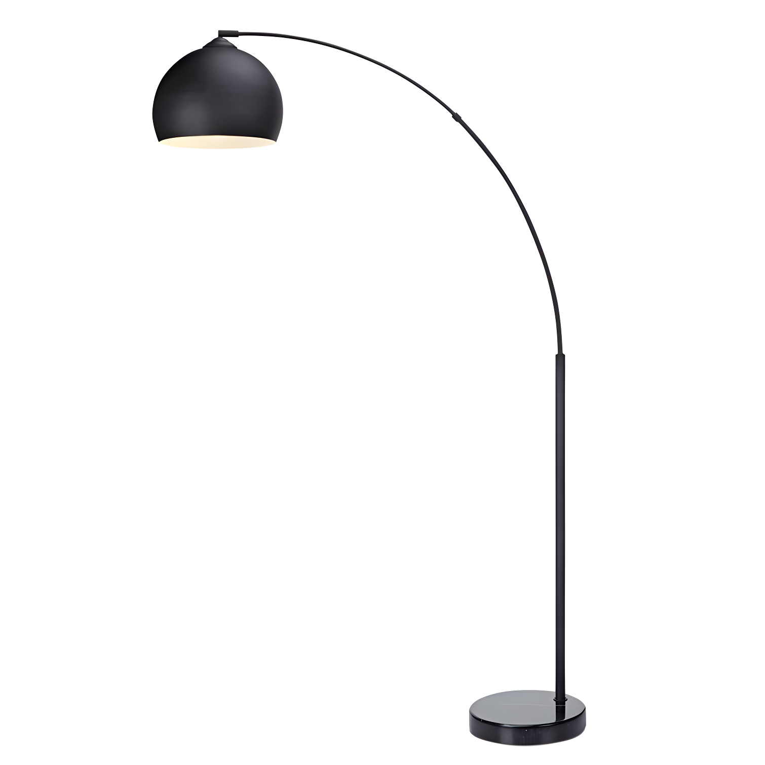 Wrought Studio™ Perlis 66.93" Arc Floor Lamp with Solid Marble Base