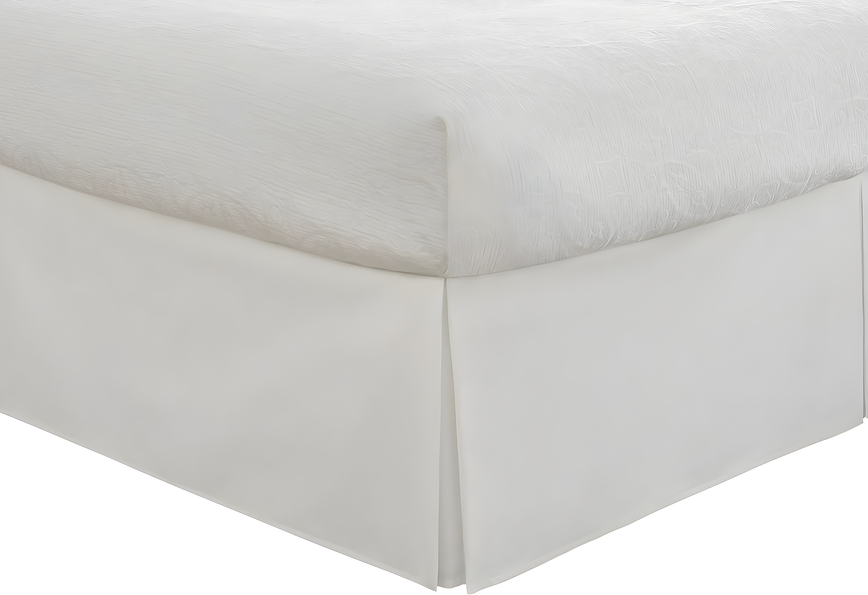 Fresh Ideas Fresh Ideas Tailored Poplin Bed Skirt, 14" Drop Length