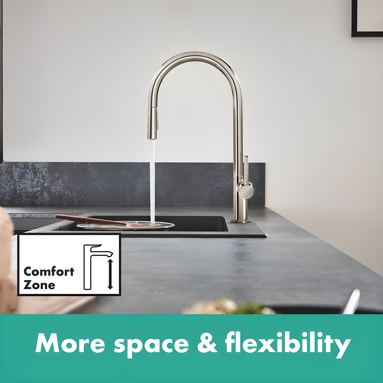 hansgrohe Talis N Kitchen Faucet, U-Style 1-Spray, 1.75 GPM