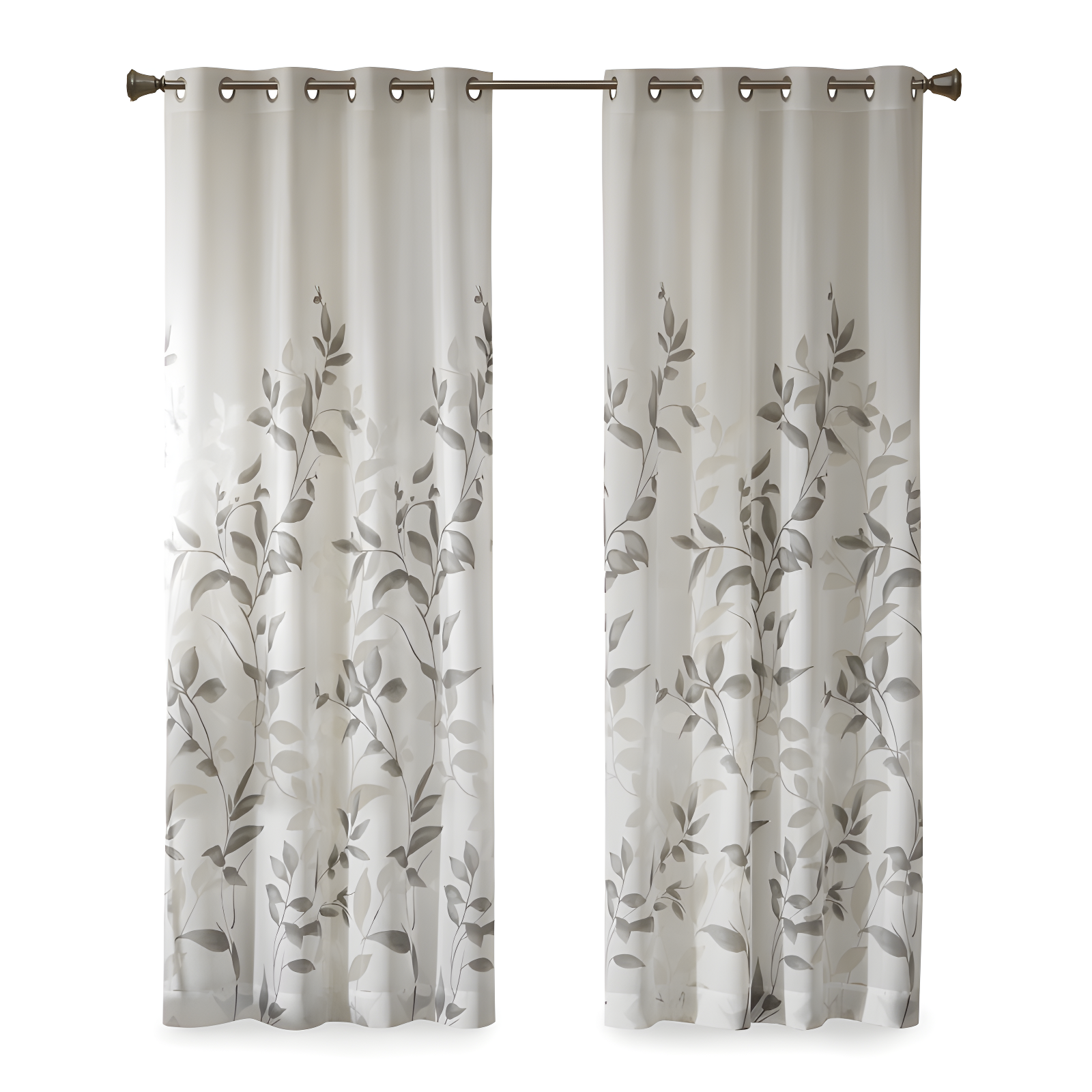 Cecily Burnout Printed Curtain Panel Pair (Set of 2)