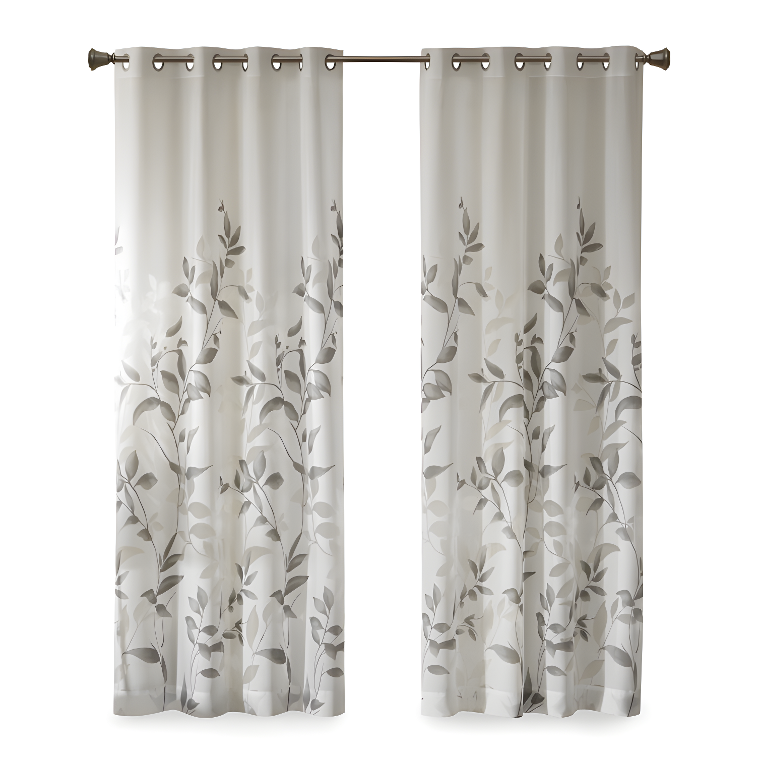 Cecily Burnout Printed Curtain Panel Pair (Set of 2)