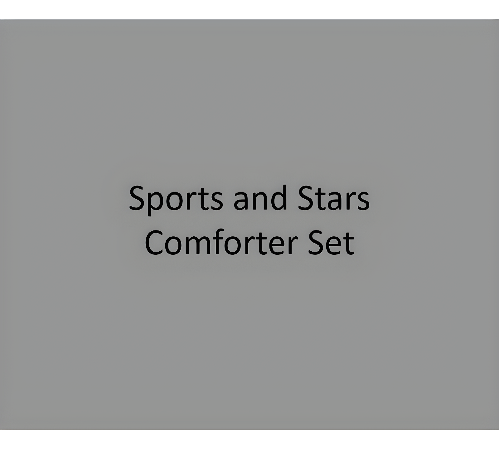 Sports And Stars Comforter Set