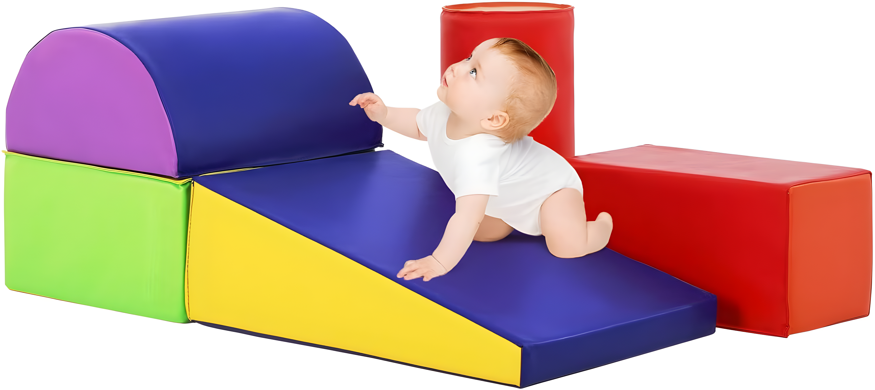FDW Climbing Toys Soft Play Climbing 5-Piece for Toddlers and Kids, CM