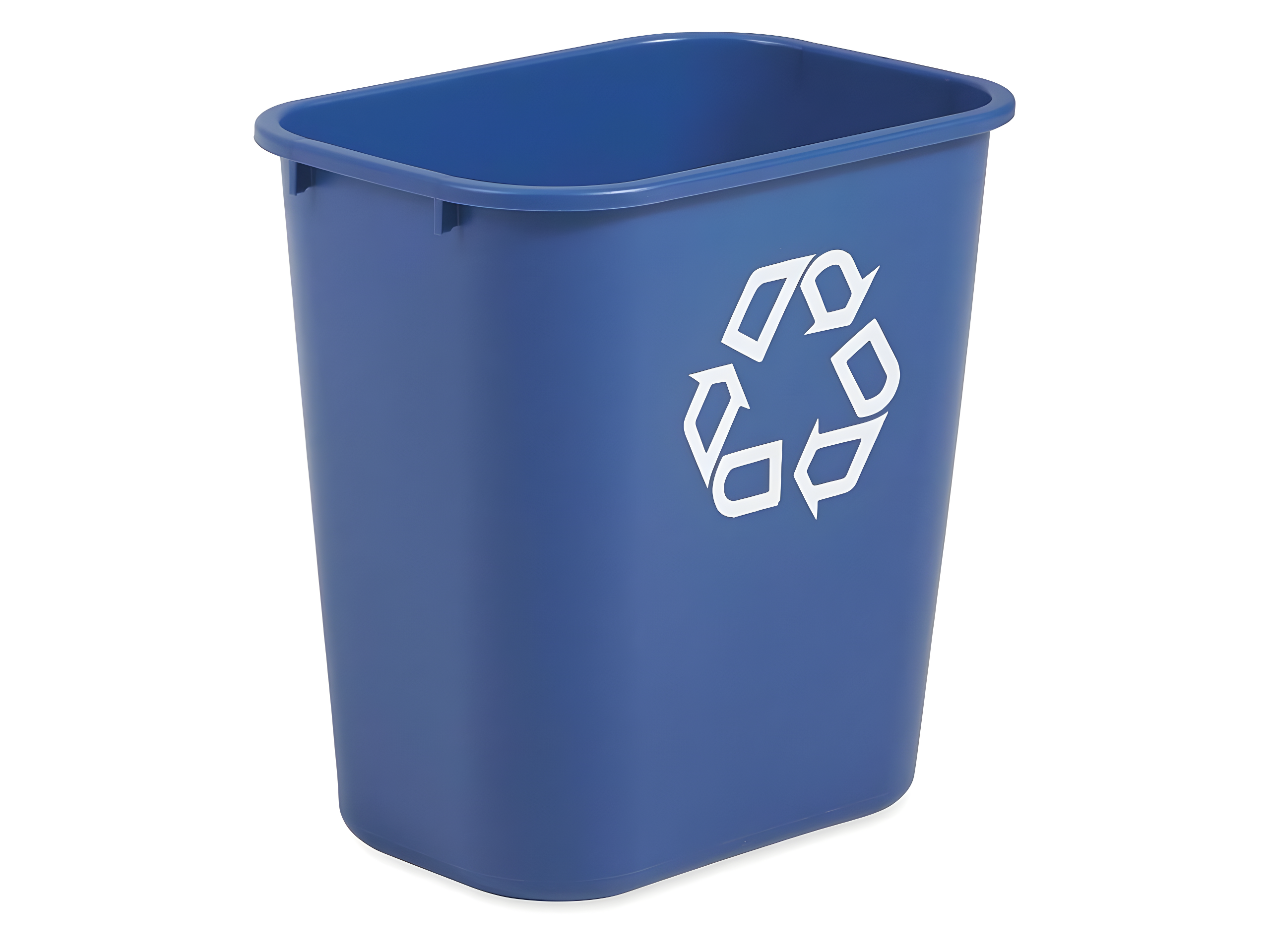 Rubbermaid Commercial Products Rubbermaid® Commercial Deskside Recycling Containe Plastic Open Recycling Bin