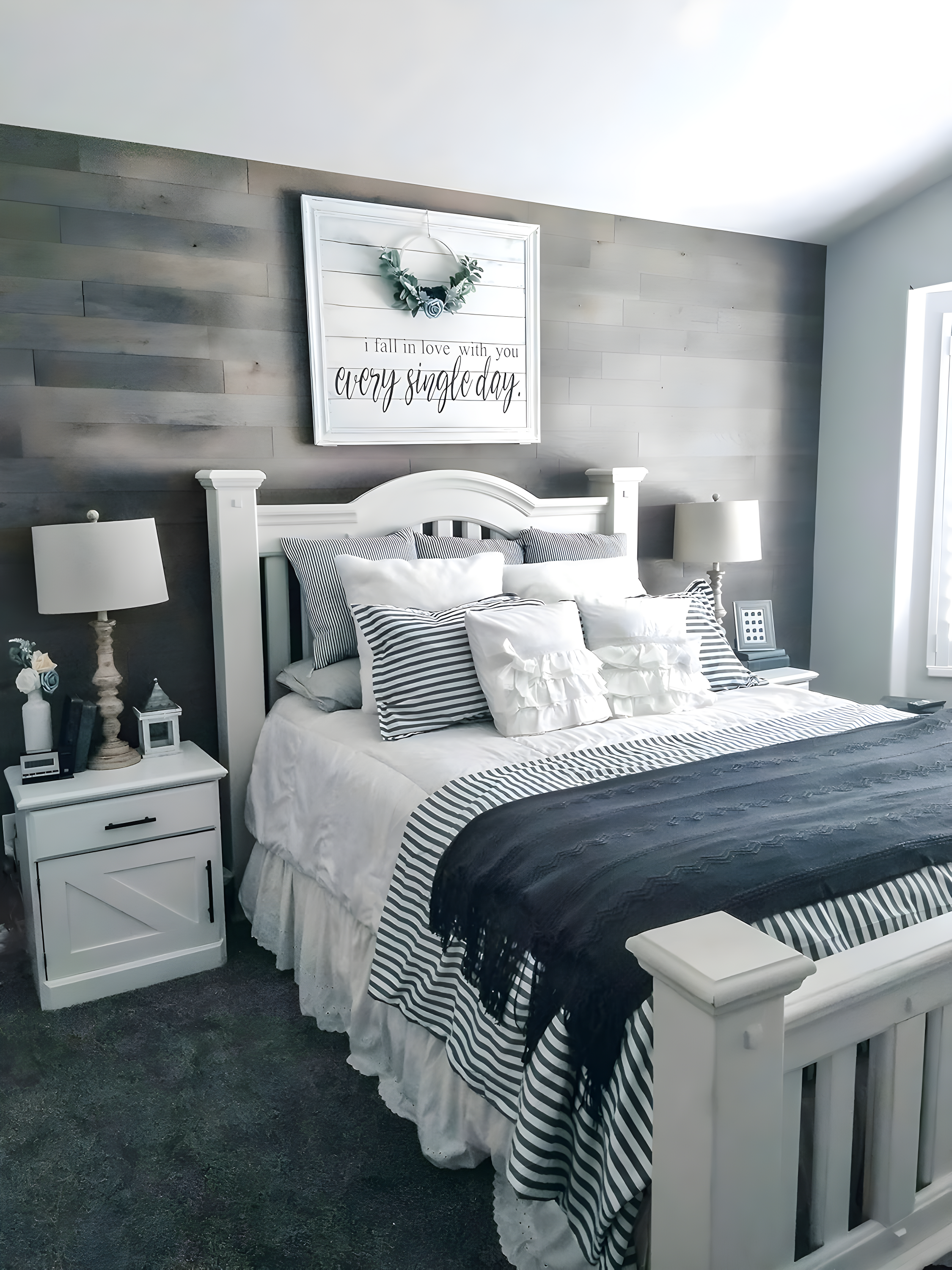 TIMBERCHiC 100% Wood Wall Planks - Made in USA - Peel-and-Stick Wall Panels for Interior Decor - Premium Smooth Finish - DIY Adhesive Wall Panels, Slate (4" x 20 Sq Ft)