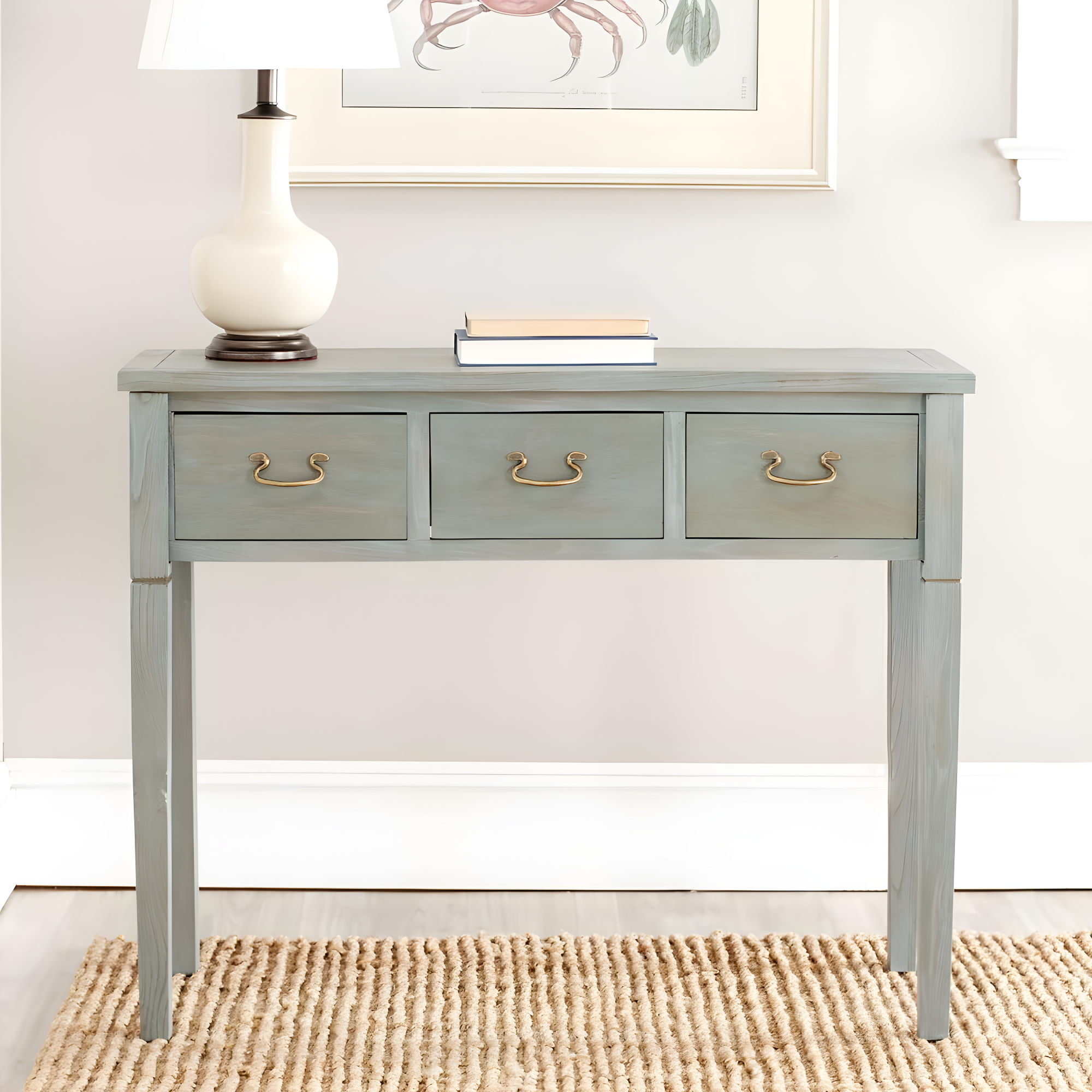 Cindy Console Table - Ash Grey - Safavieh