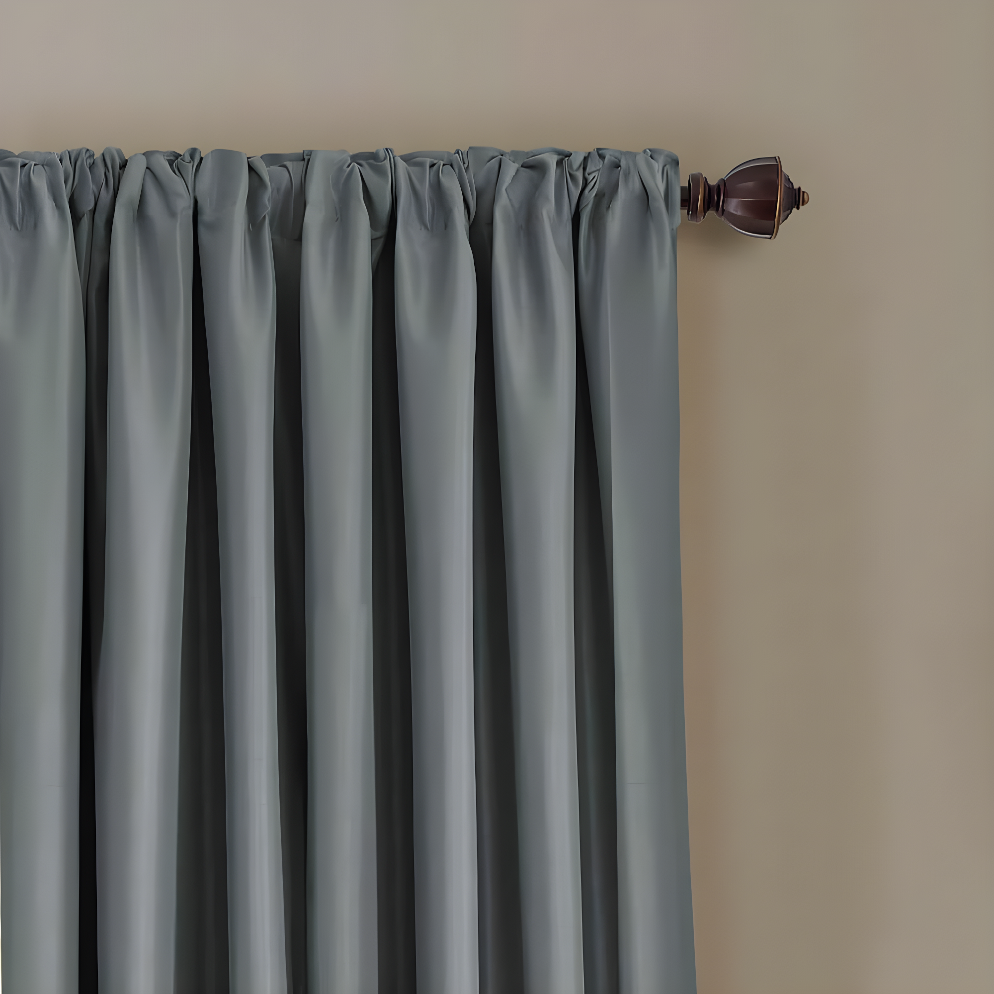 All Seasons Single Blackout Window Curtain Panel - 52" x 84" - Dusty Blue - Elrene Home Fashions