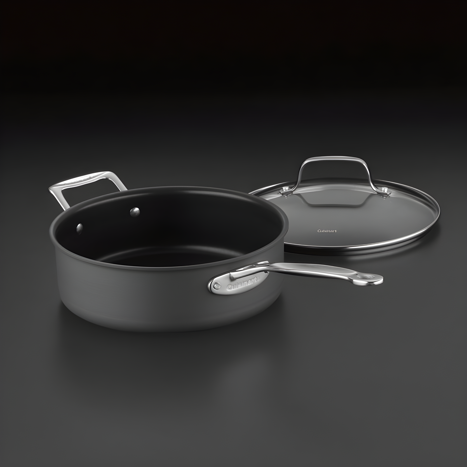 Cuisinart Chef's Classic Non Stick Hard Anodized Saute Pan with Lid