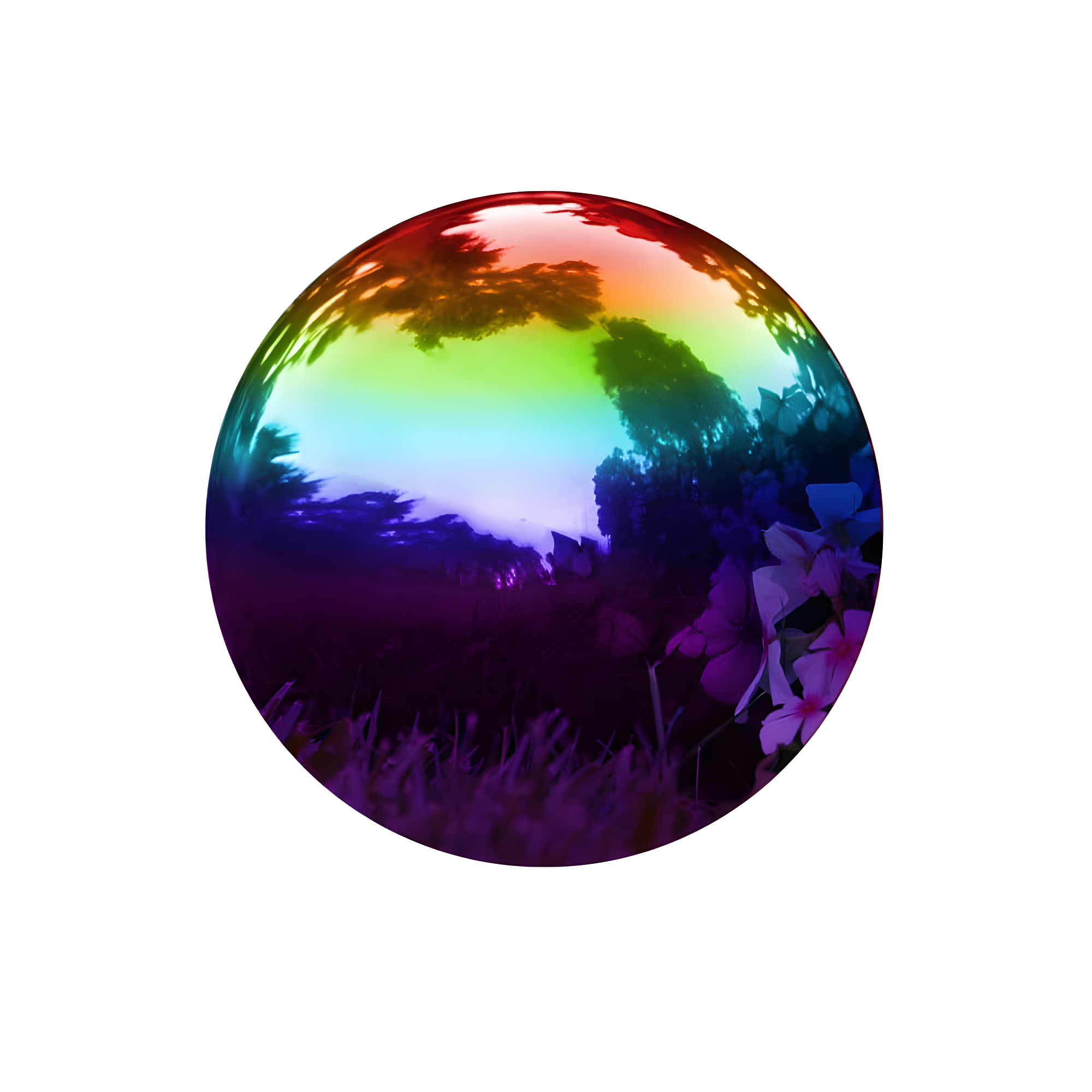 The Holiday Aisle® Champlain Metal Abstract Gazing Ball