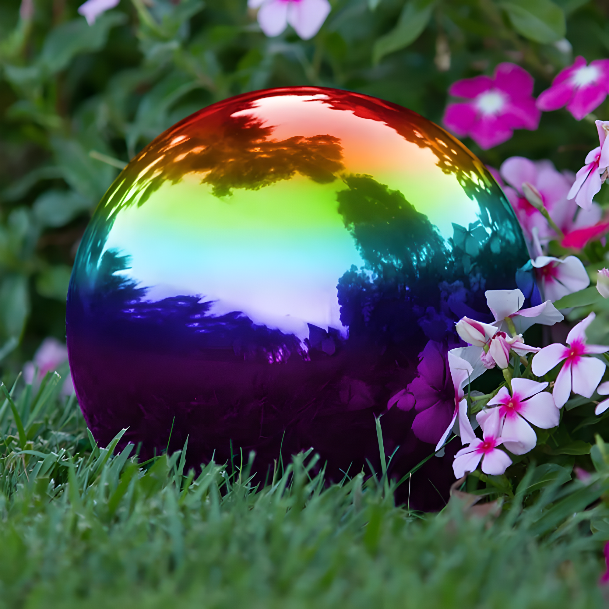 The Holiday Aisle® Champlain Metal Abstract Gazing Ball