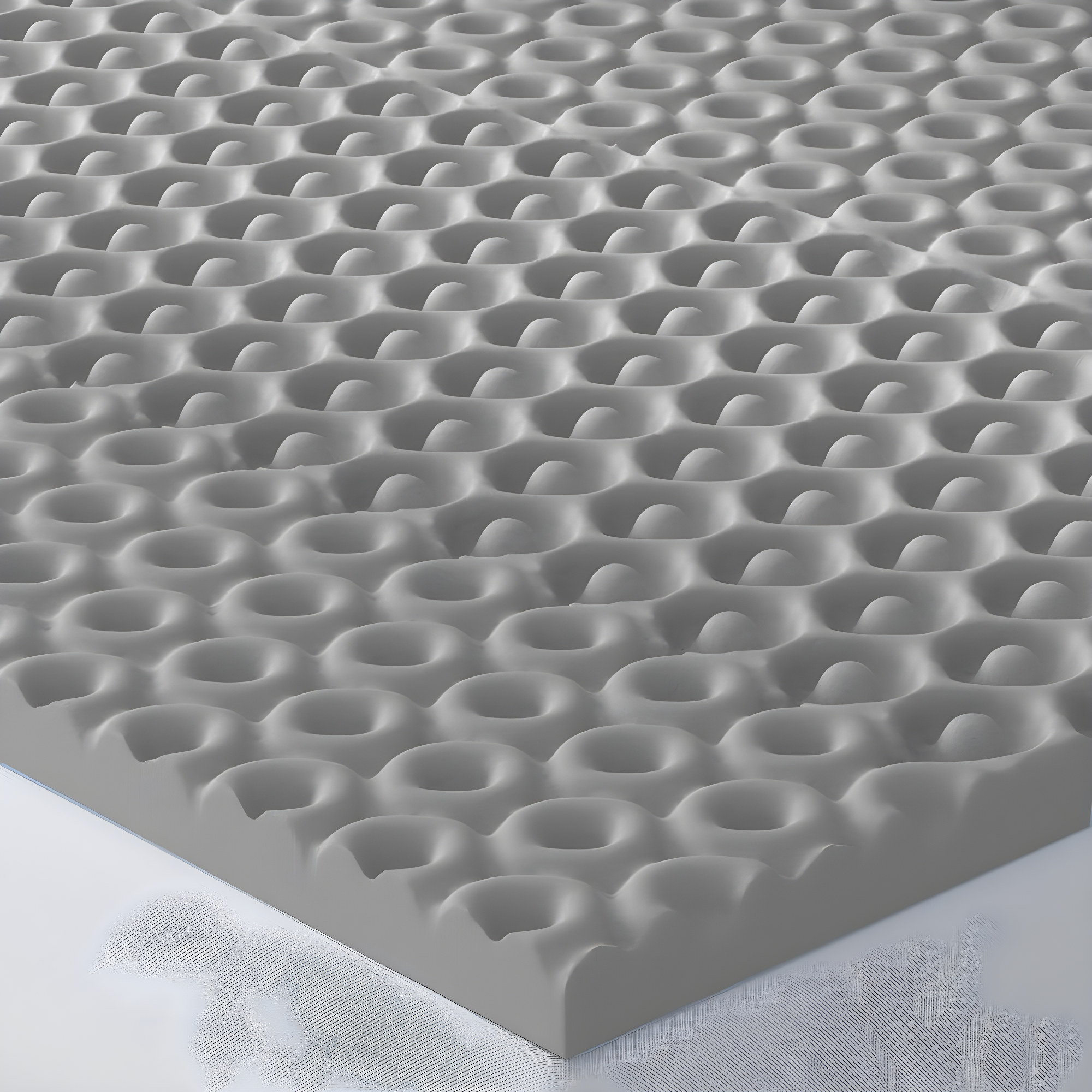 Vibe 2” Cool Pod Convoluted Gel Memory Foam Mattress Topper, Twin