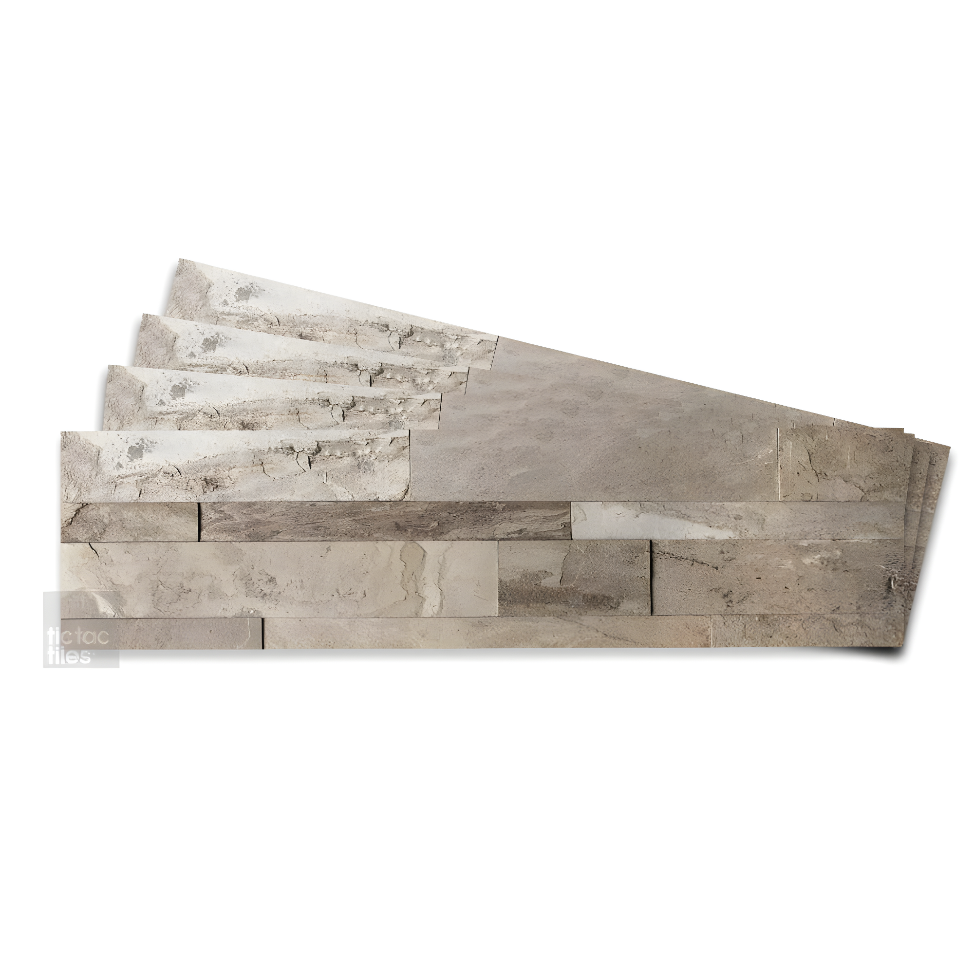 6'' W x 24'' L Natural Stone Peel and Stick Mosaic Tile