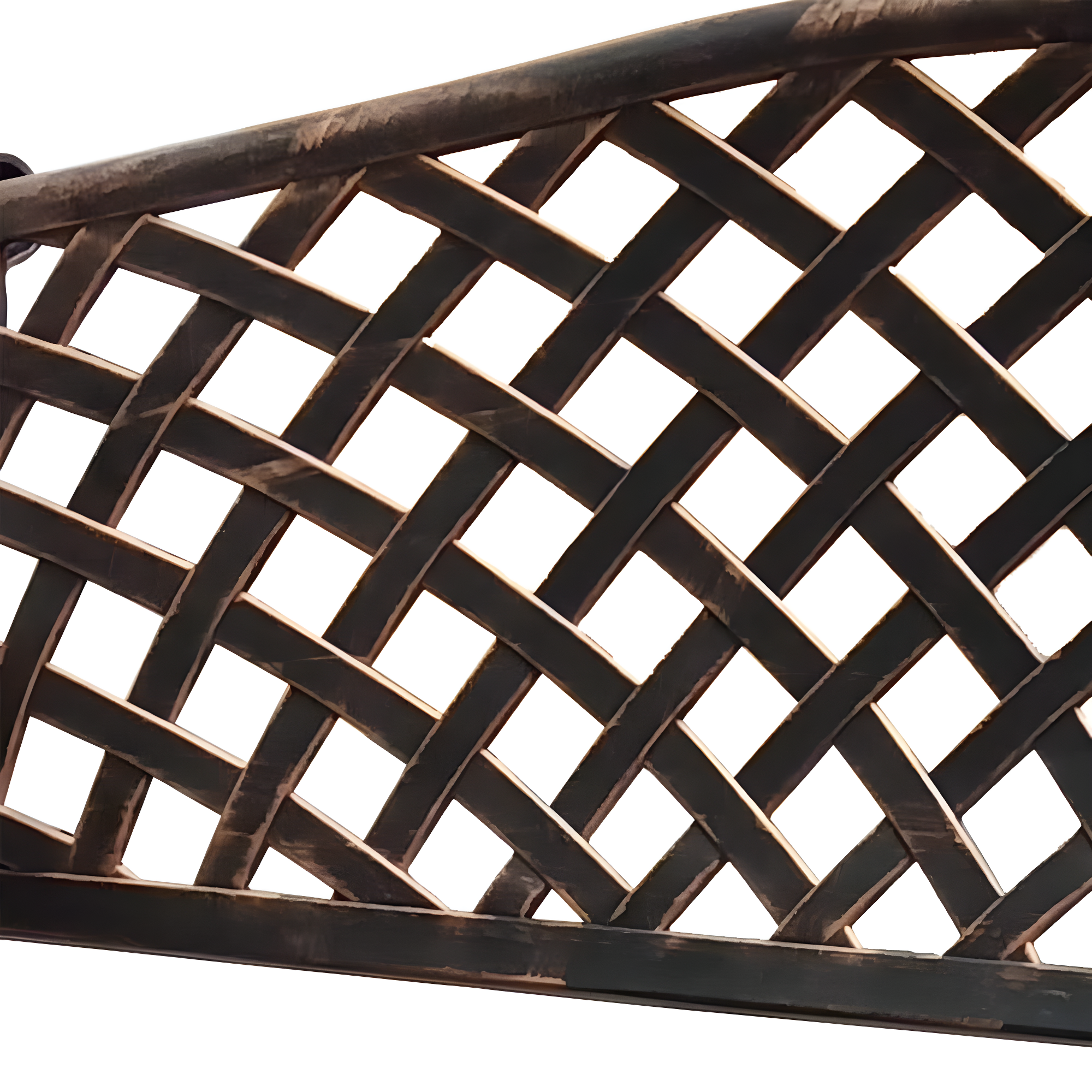 Modern Aluminum Patio Bench - Bronze - Oakland Living: Weather-Resistant, Powder-Coated