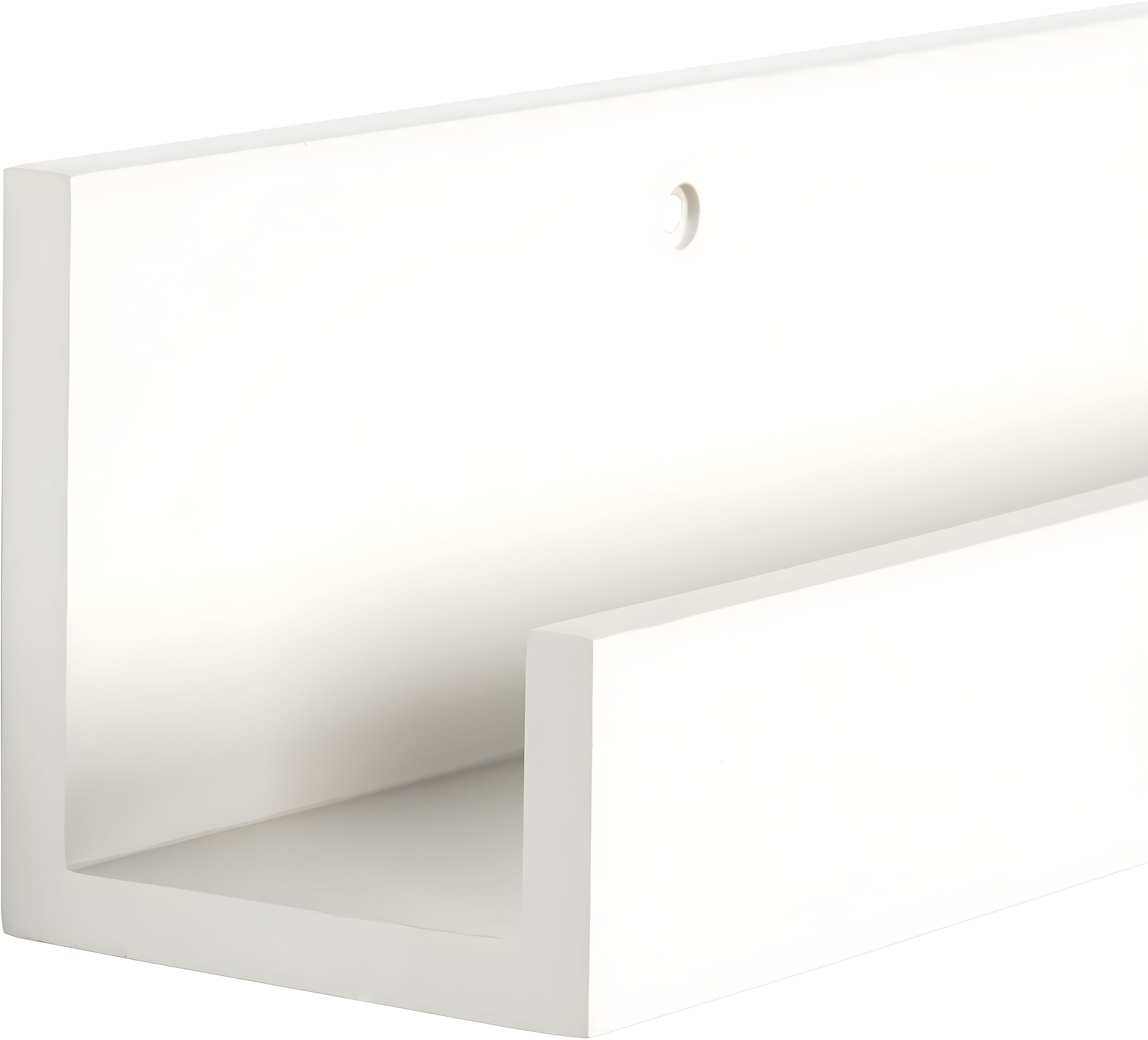 Kate & Laurel All Things Decor 3" x 42" Levie Wooden Picture Ledge Wall Shelf White: No Assembly, Wood Frame, Decorative Storage
