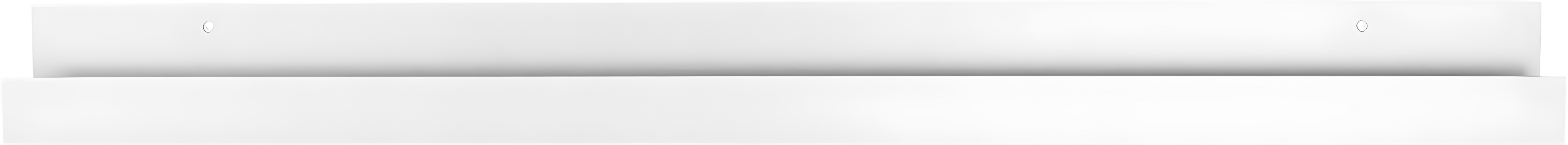 Kate & Laurel All Things Decor 3" x 42" Levie Wooden Picture Ledge Wall Shelf White: No Assembly, Wood Frame, Decorative Storage