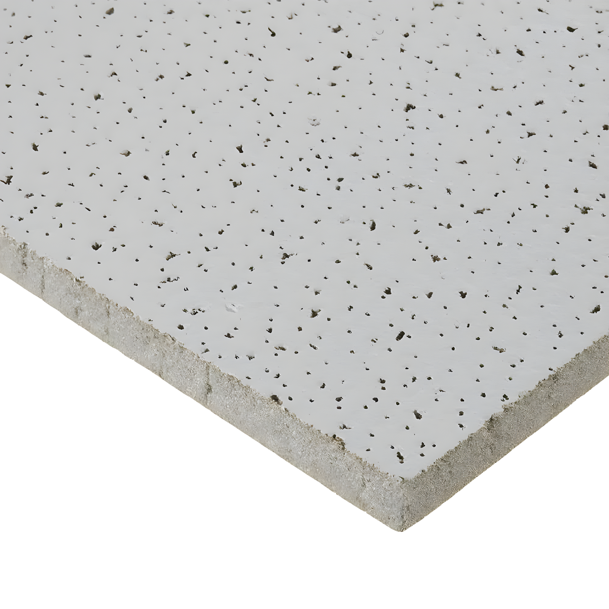 Armstrong 1x1 FINE FISSURED Acoustic Ceiling Tiles for Suspended Ceiling Grids, 40-tiles per pack, White