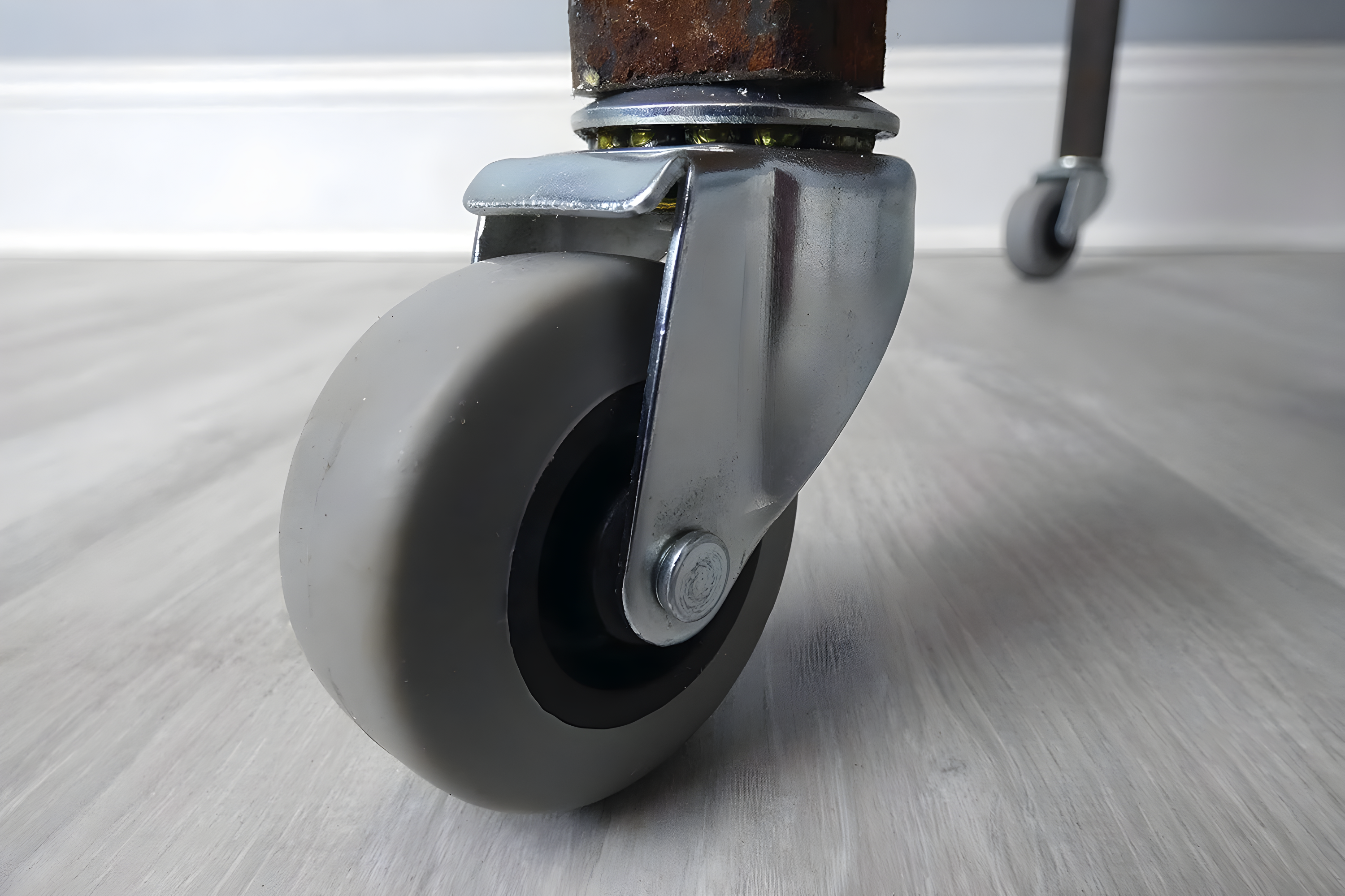 Shepherd 2-Inch Gray Thermoplastic Rubber Swivel Stem Caster