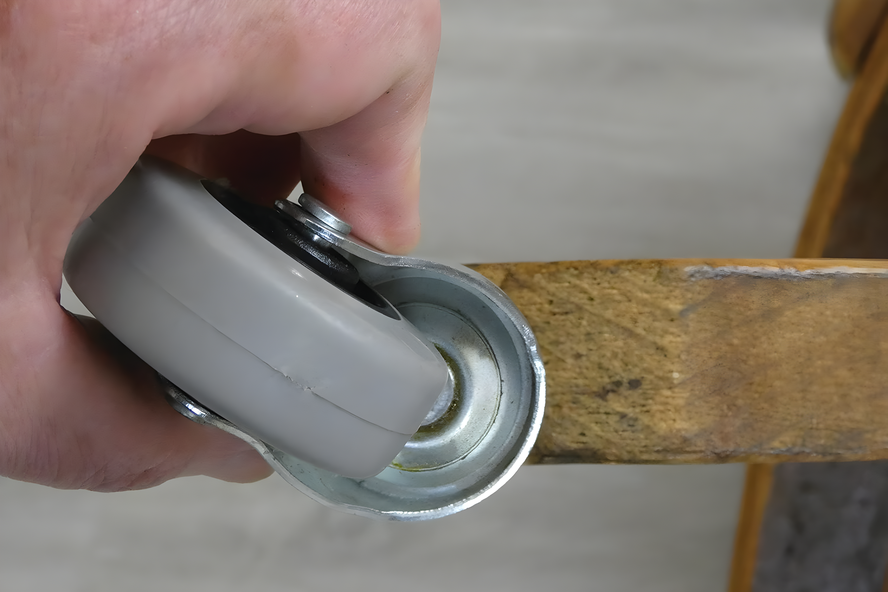 Shepherd 2-Inch Gray Thermoplastic Rubber Swivel Stem Caster