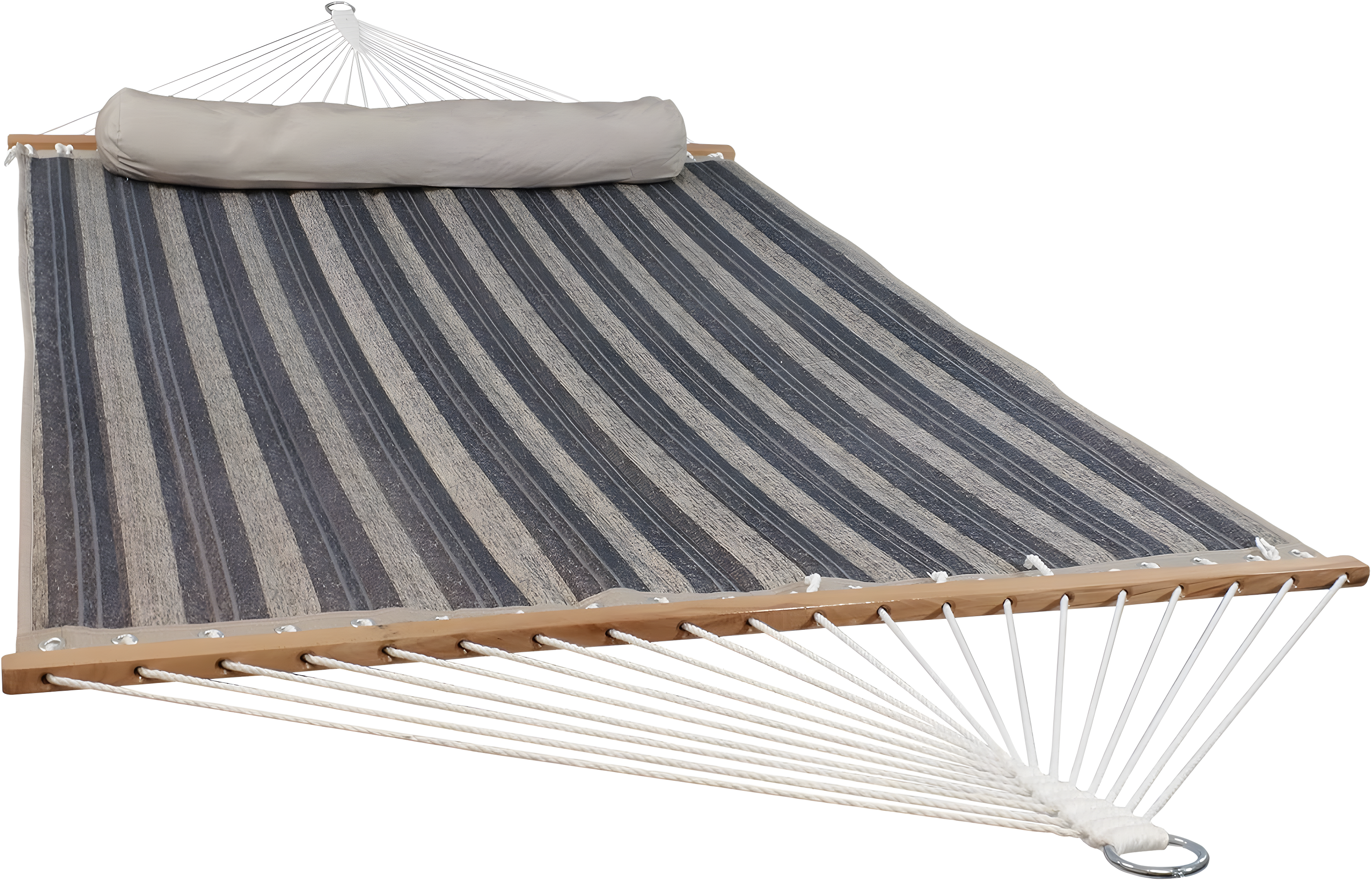 2-Person Quilted Polyester Spreader Bar Hammock