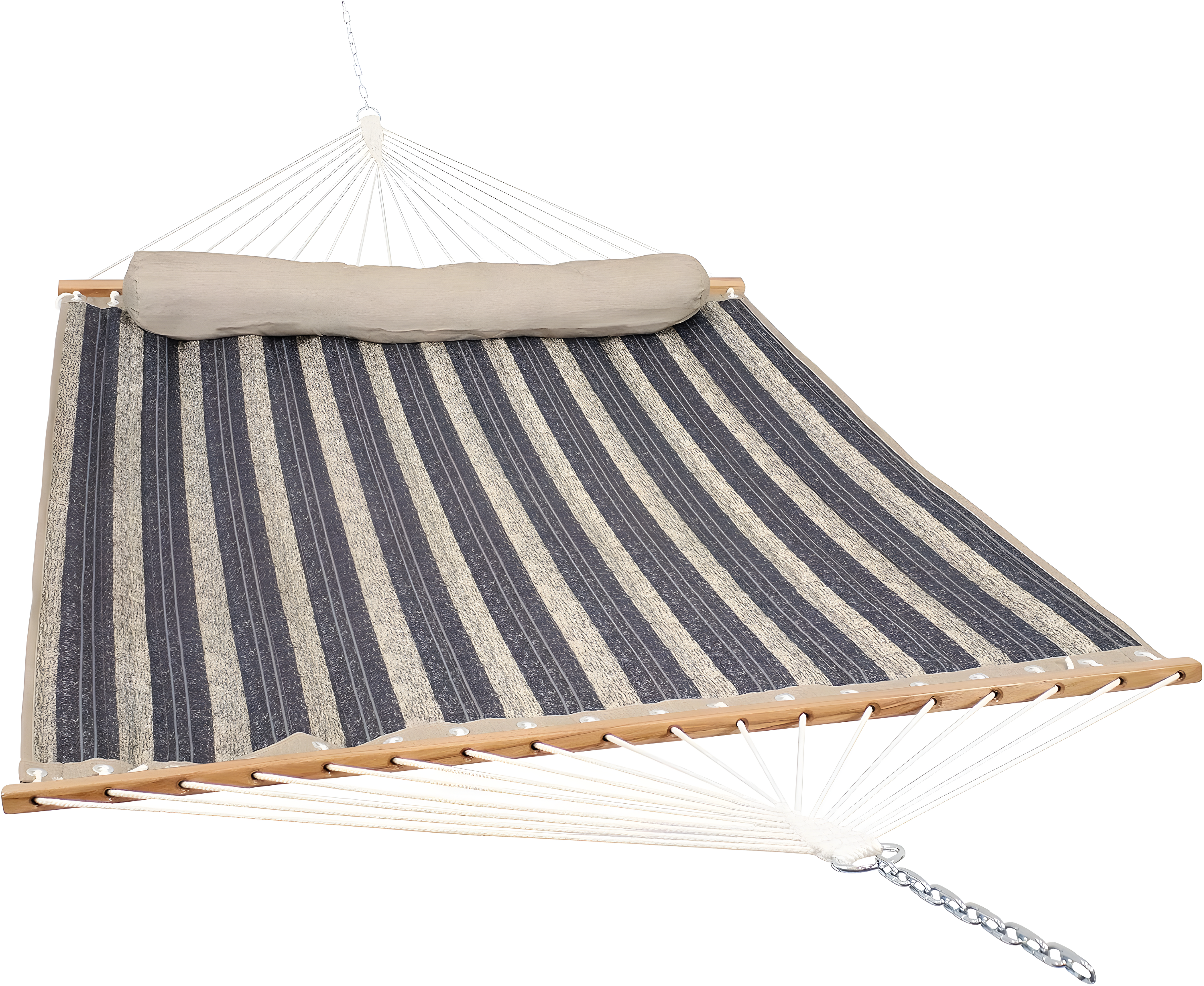 2-Person Quilted Polyester Spreader Bar Hammock