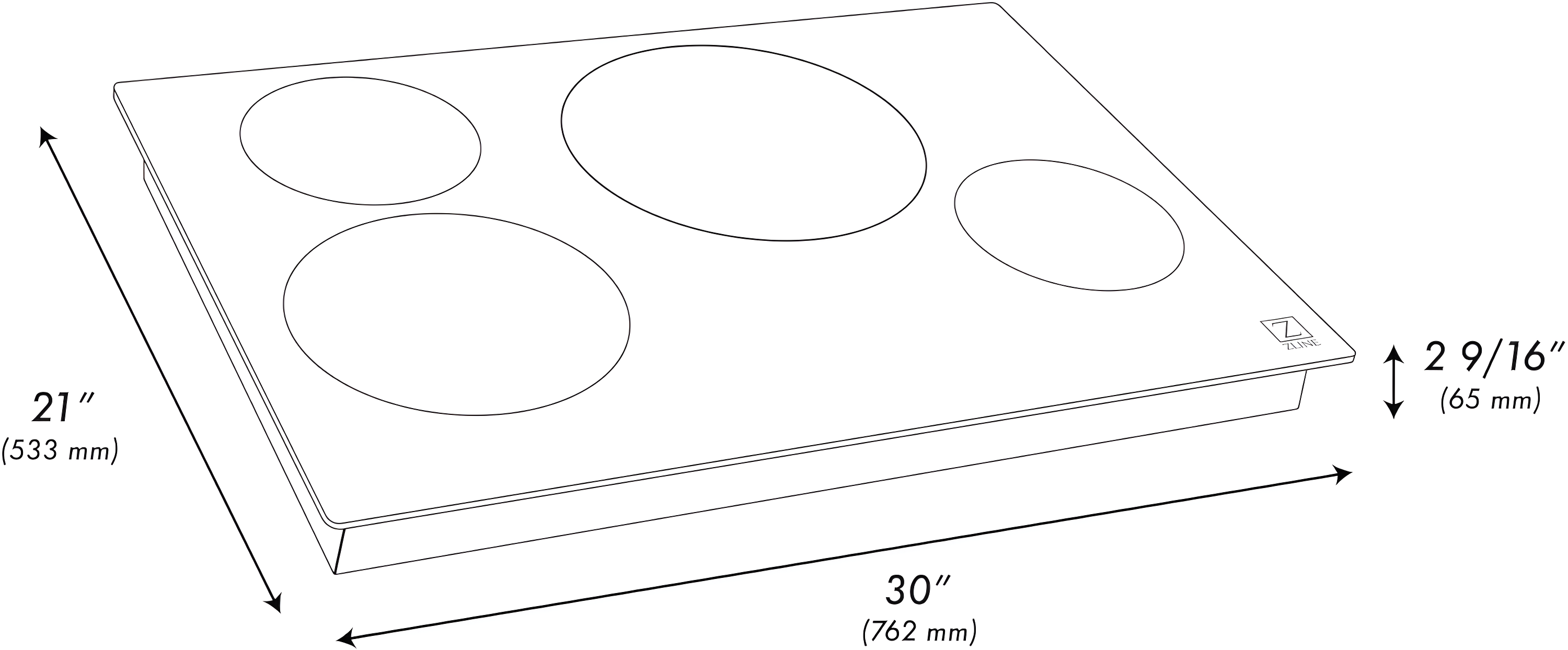 ZLINE 30 in. Induction Cooktop W/ 4 burners (RCIND-30)