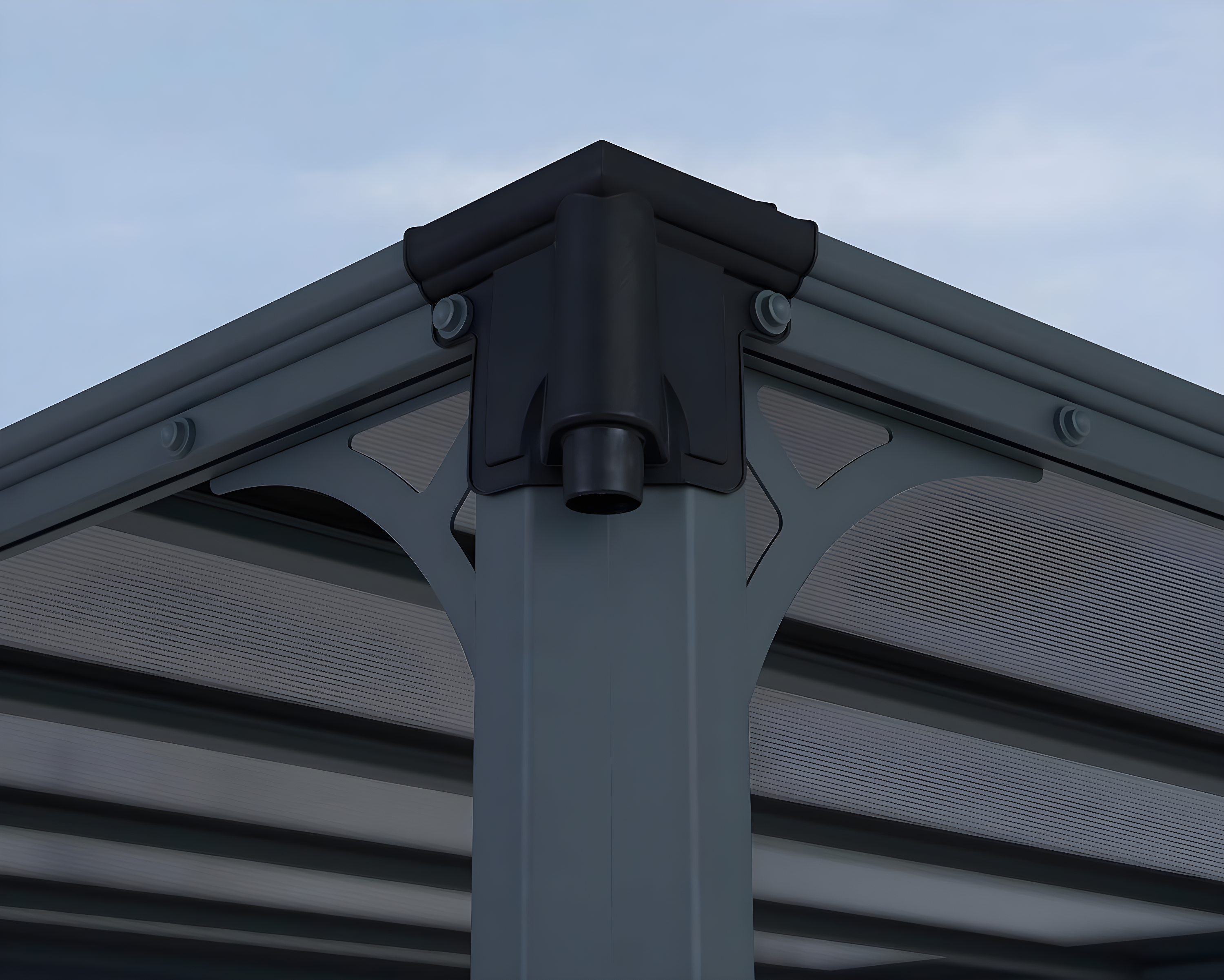 Canopia Canopia - Milano Aluminum Flat Top Gazebo with Polycarbonate Roof Panels – Durable Modern Outdoor Patio Shelter