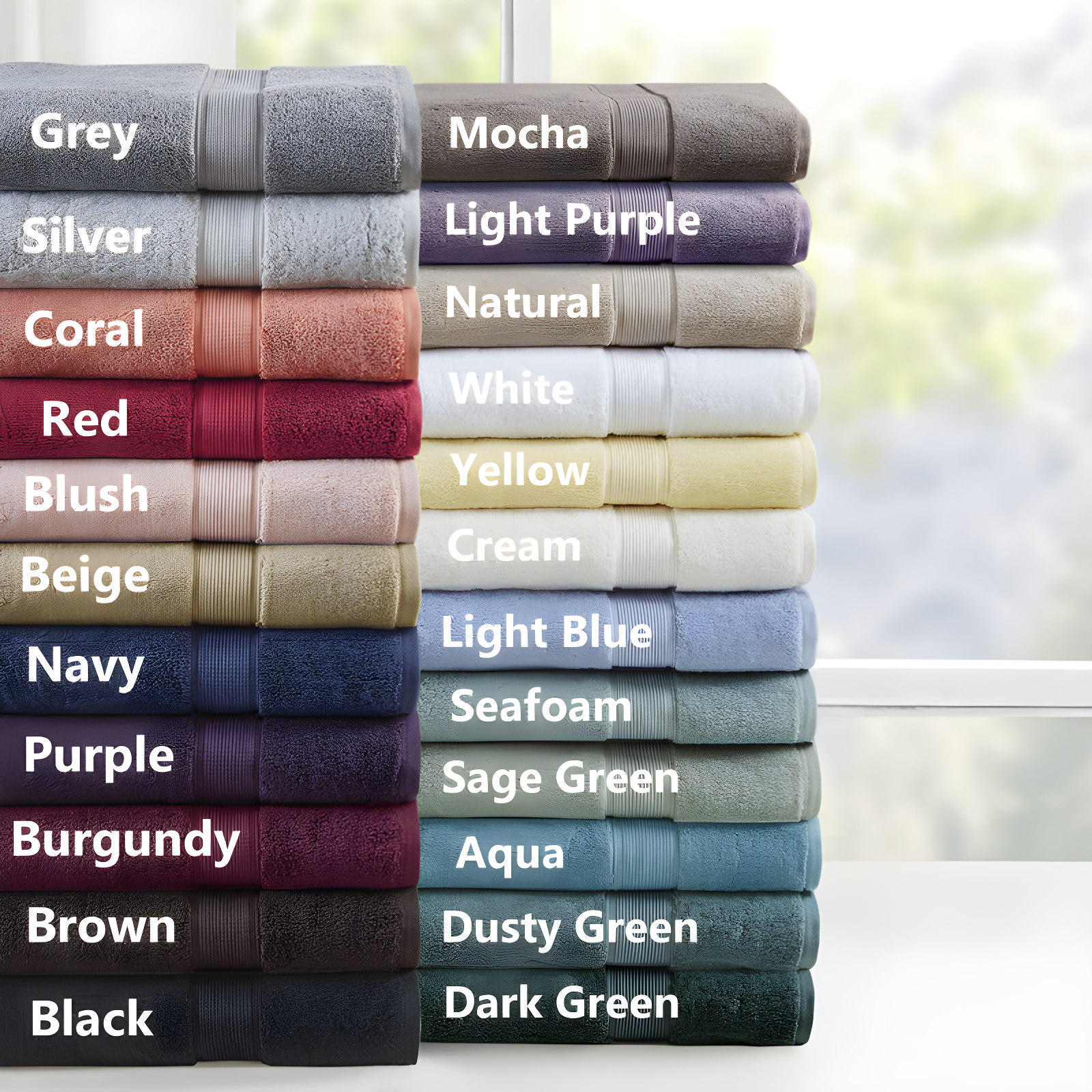 Madison Park Signature 800GSM Ultra-Soft 100% Cotton Absorbent Towel Set
