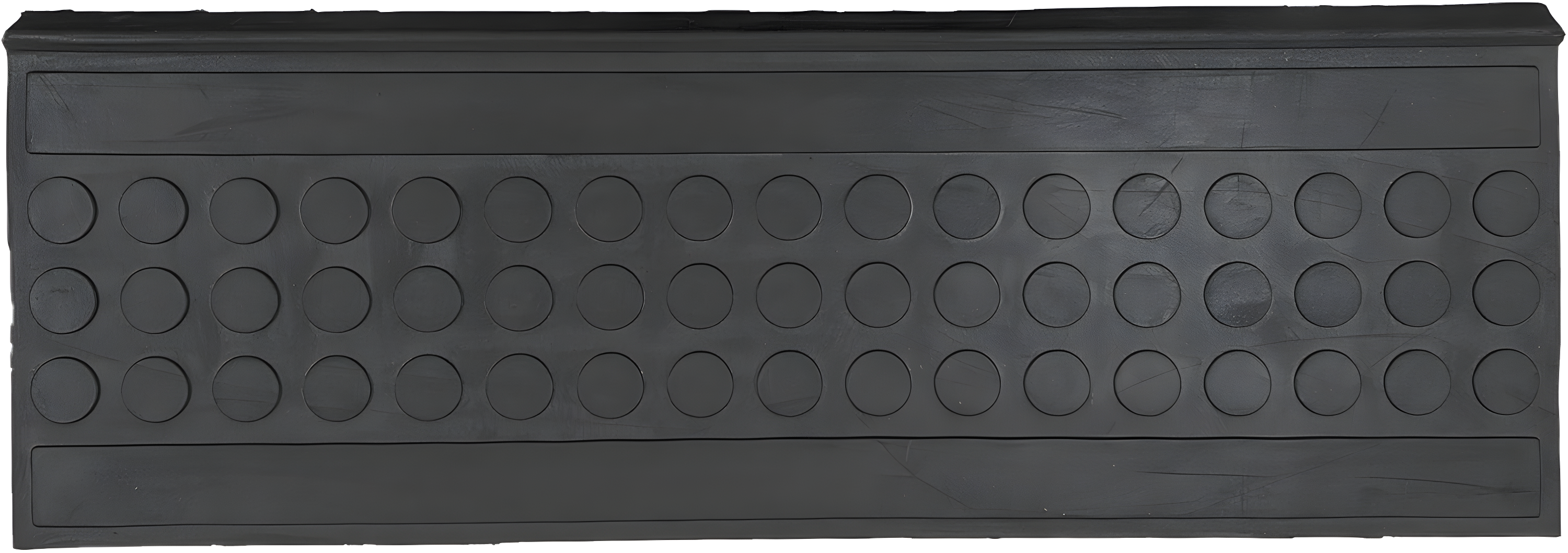 Ottomanson Waterproof, Low Profile Non-Slip Indoor/Outdoor Black Rubber Stair Treads, 10 in. x 25.5 in. & Reviews | Wayfair