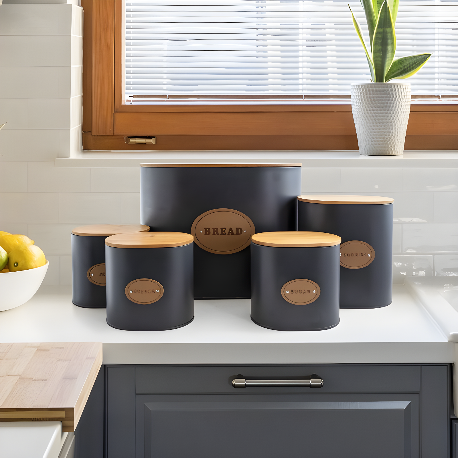 Gracie Oaks 1.25 qt. Kitchen Canister Set & Reviews | Wayfair