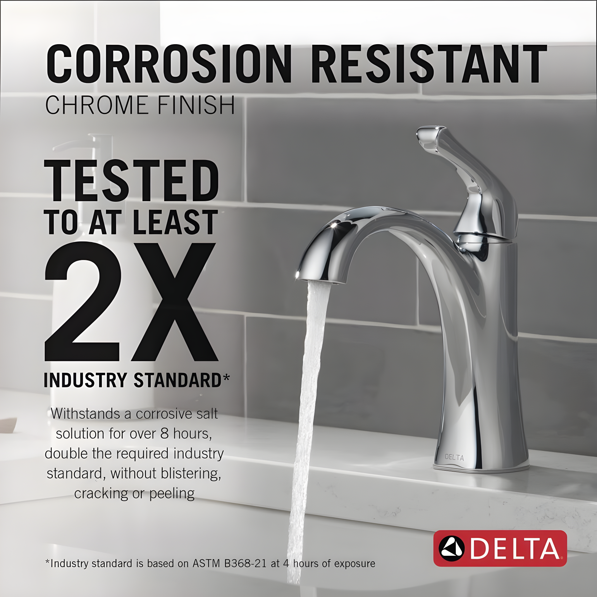 Delta Arvo Single Hole Bathroom Faucet with Drain Assembly, Single Handle Bathroom Sink Faucet 15840LF