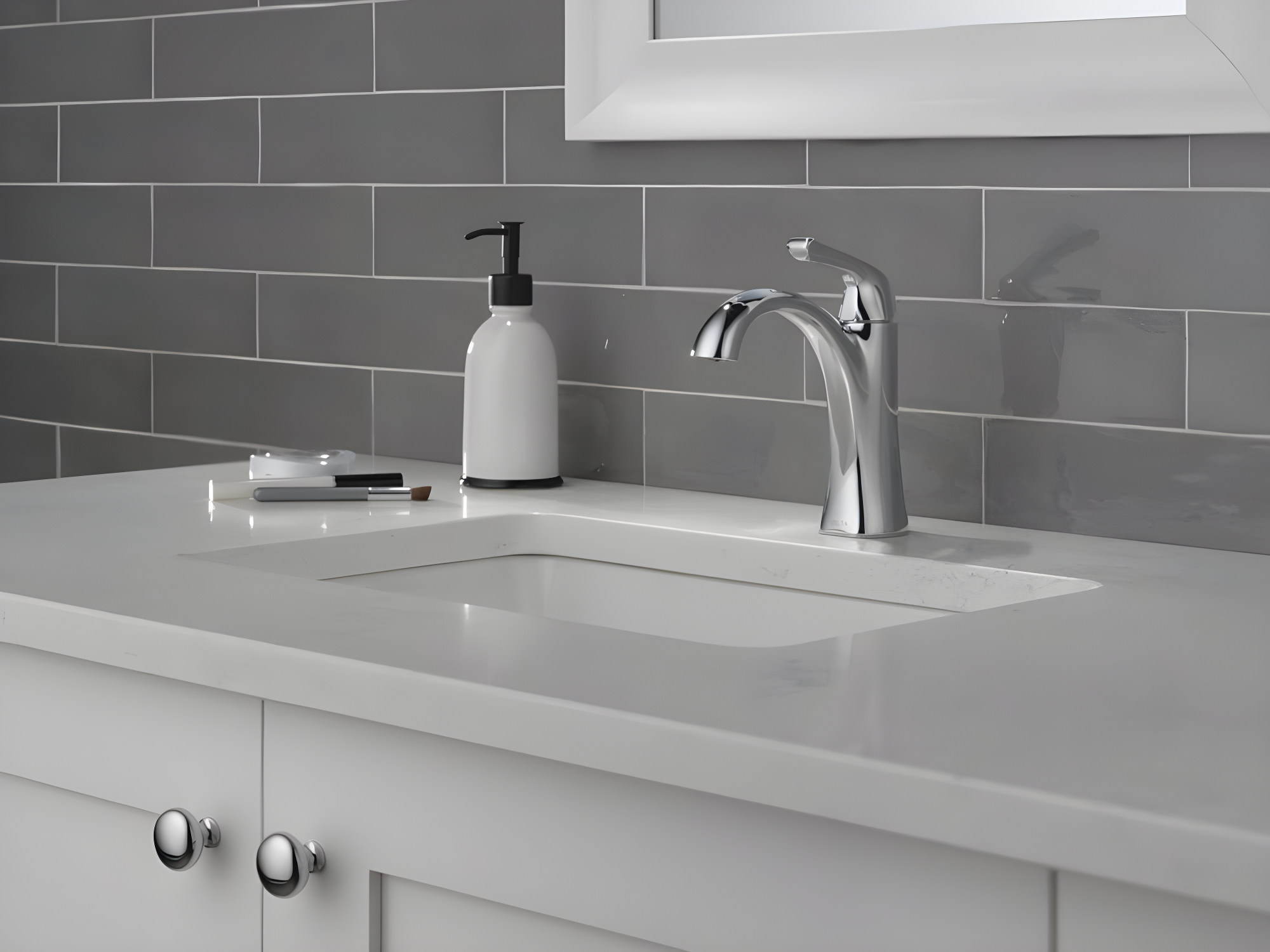 Delta Arvo Single Hole Bathroom Faucet with Drain Assembly, Single Handle Bathroom Sink Faucet 15840LF