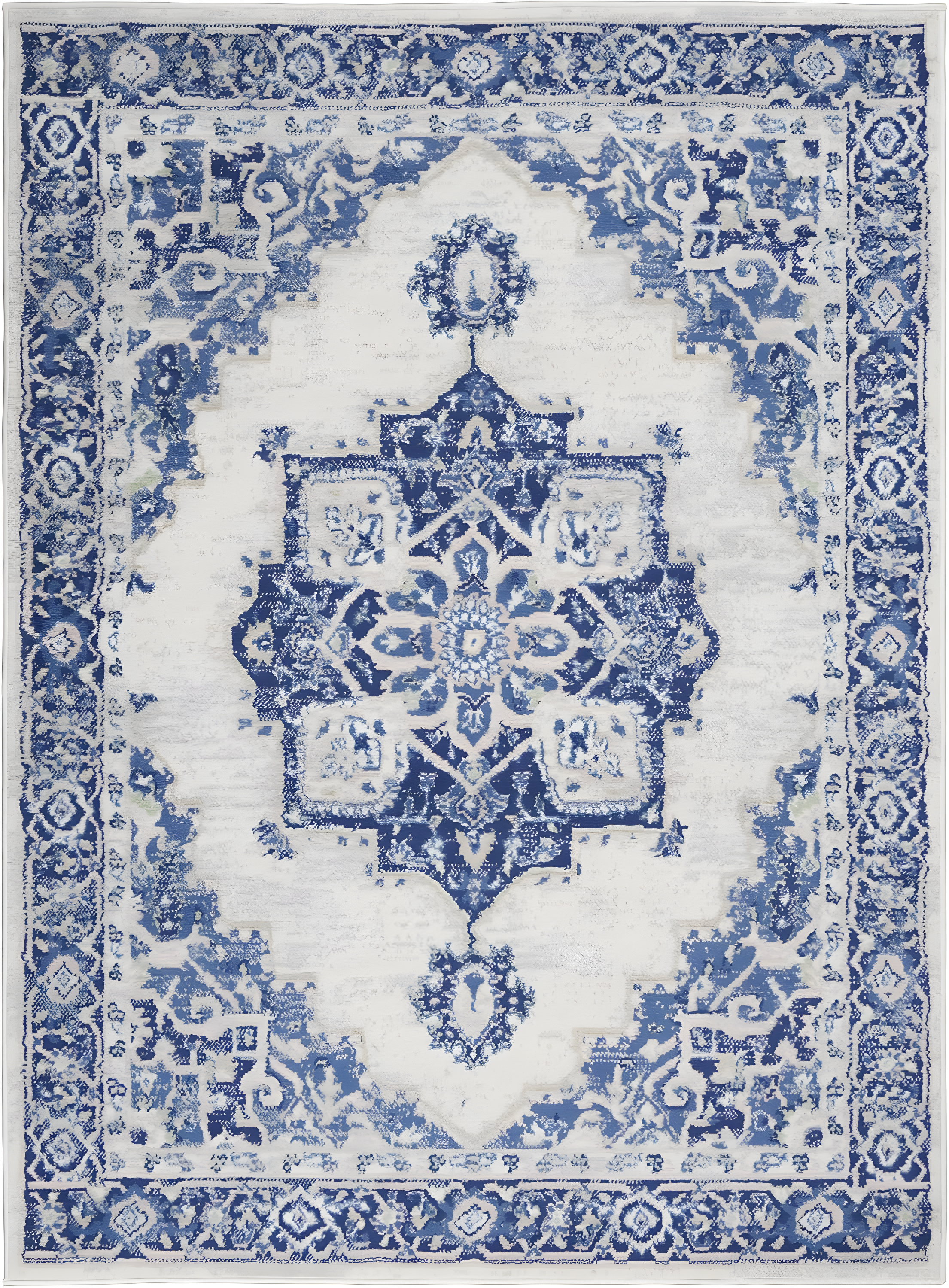 Nourison Whimsicle WHS03 Indoor only Area Rug - Grey Blue 6' x 9'
