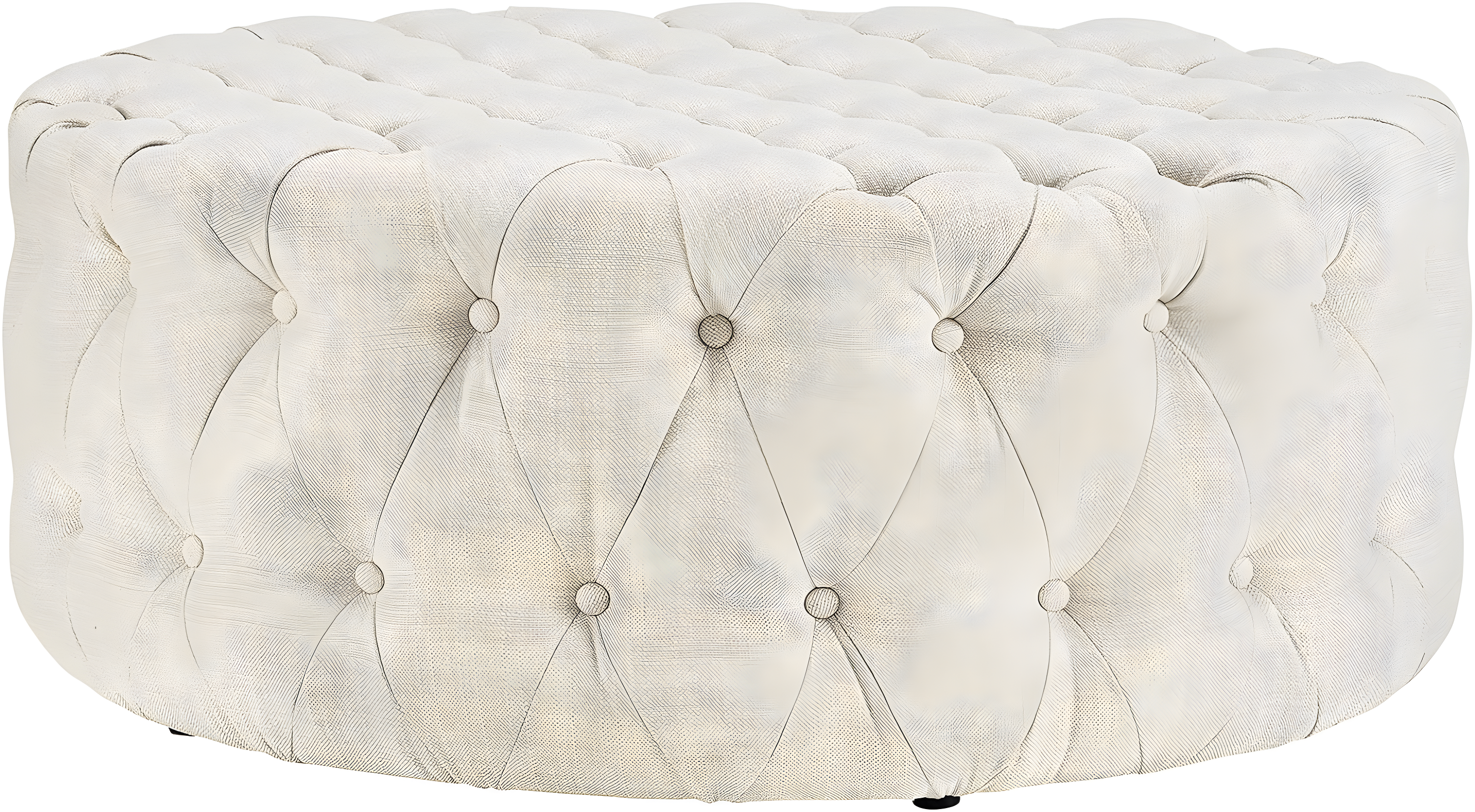 Modern Contemporary Urban Design Living Lounge Room Ottoman, Beige, Fabric