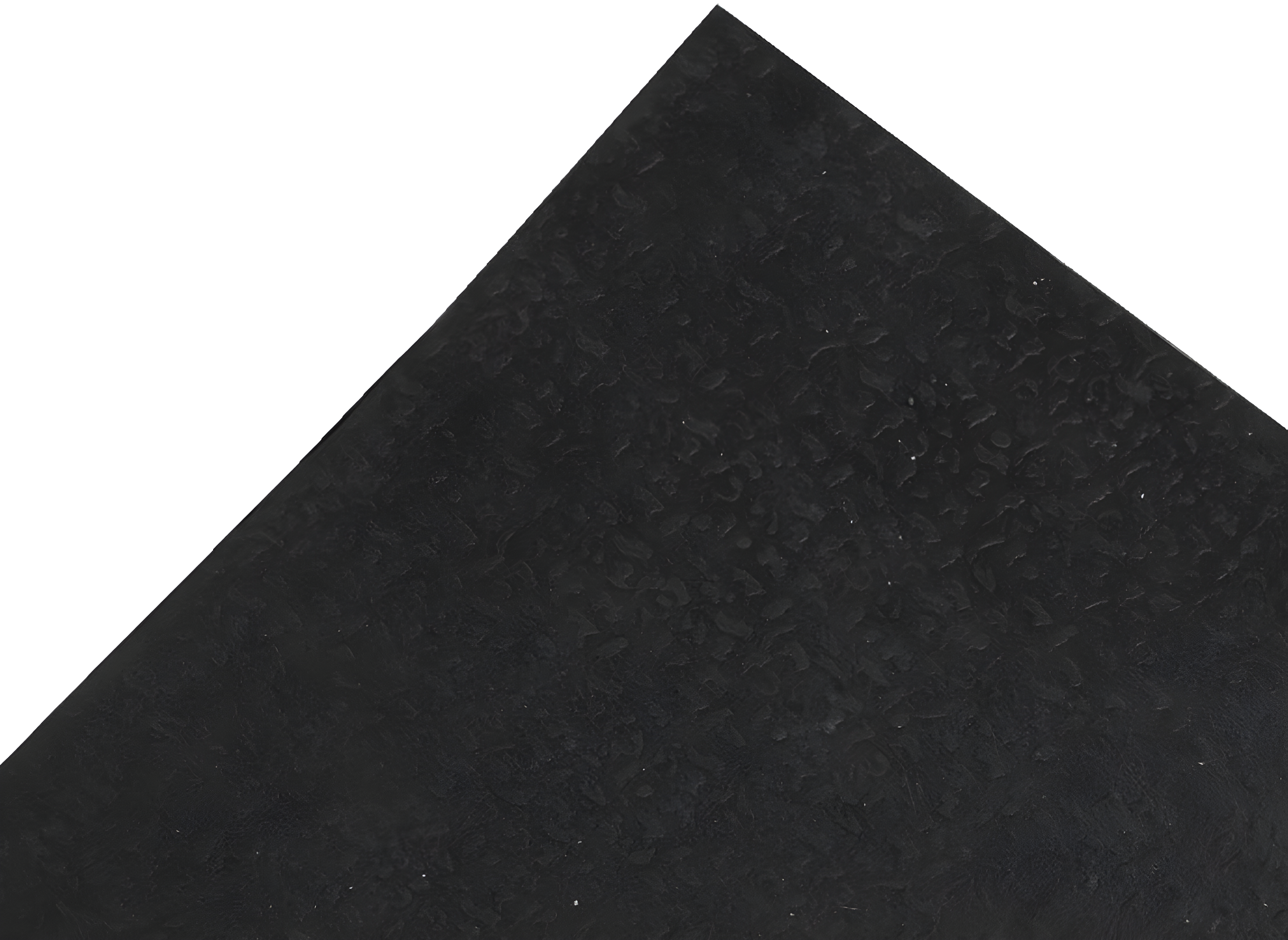 Ottomanson Easy clean, Waterproof Non-Slip Indoor/Outdoor Rubber Doormat, Black