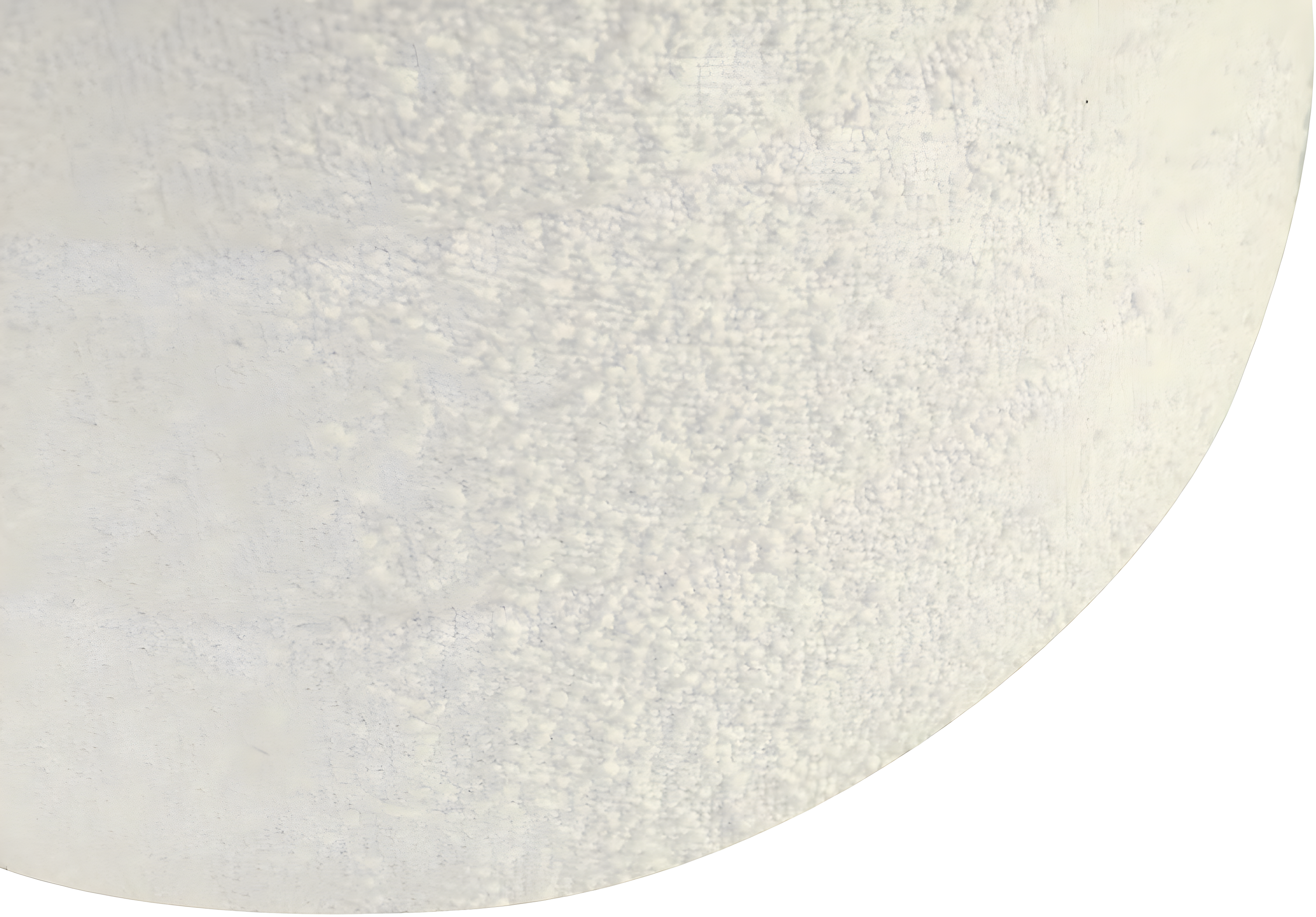 Storage Round Ottoman Cream Boucle - HomePop: Footrest, Vanity Seating, No Assembly Required