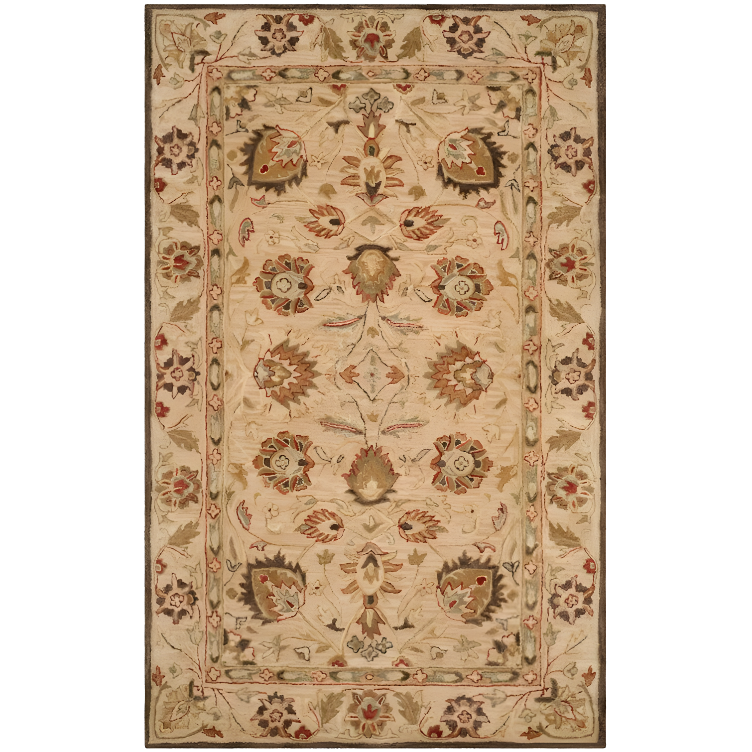 Antiquity AT812 Hand Tufted Indoor Accent Rug - Beige/Beige - 3'x5' - Safavieh