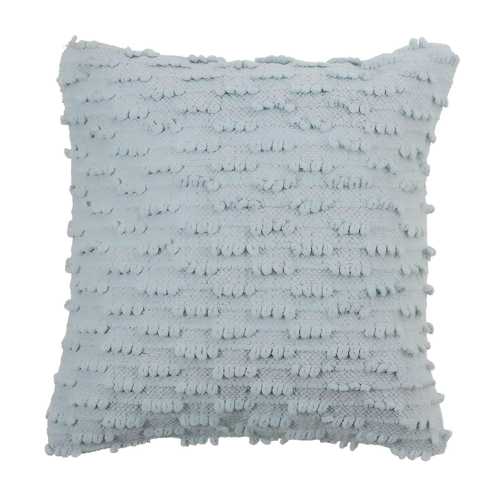 Ruffled Cotton Throw Pillow