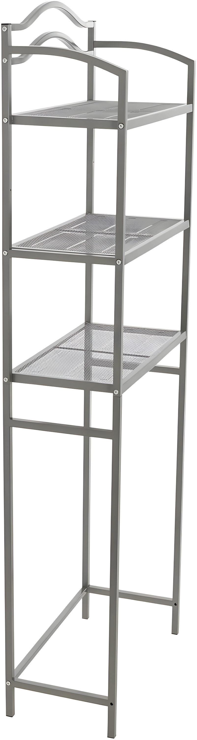 3-Tier Metal Over the Toilet Bathroom Storage Shelf, Silver