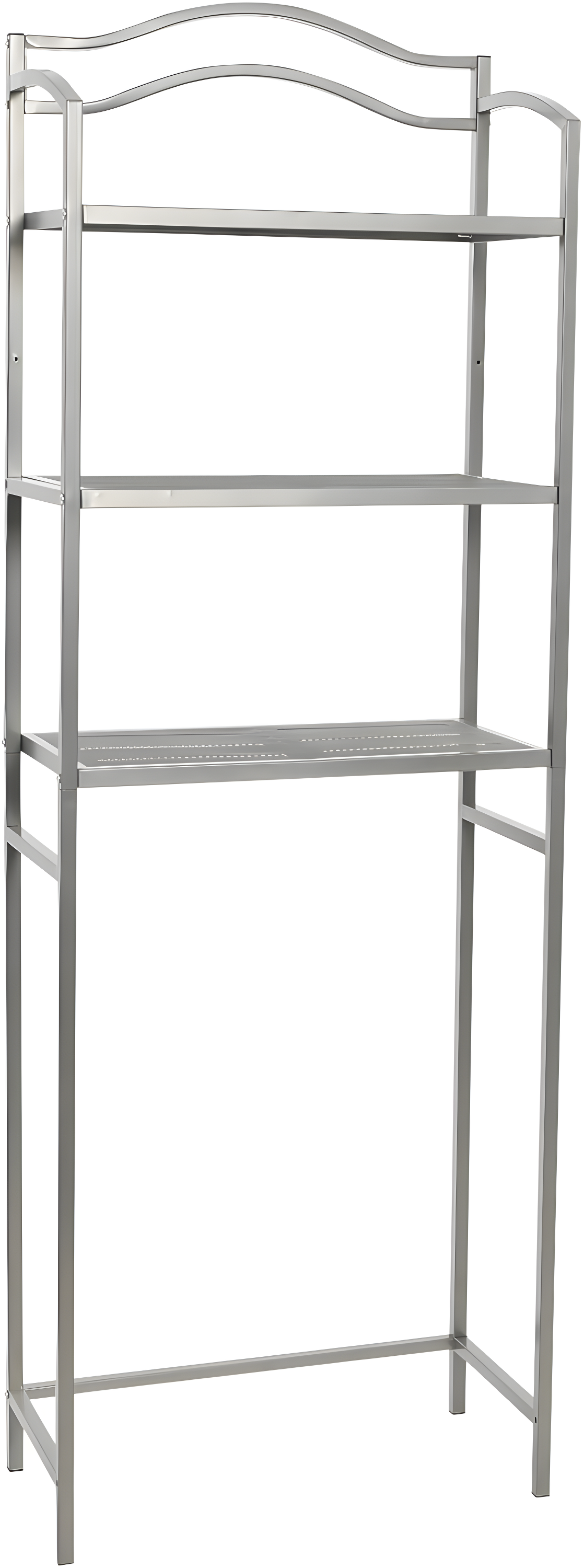 3-Tier Metal Over the Toilet Bathroom Storage Shelf, Silver